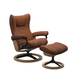 Stressless® Wing Signature lænestol & skammel – Paloma læder – billede 2