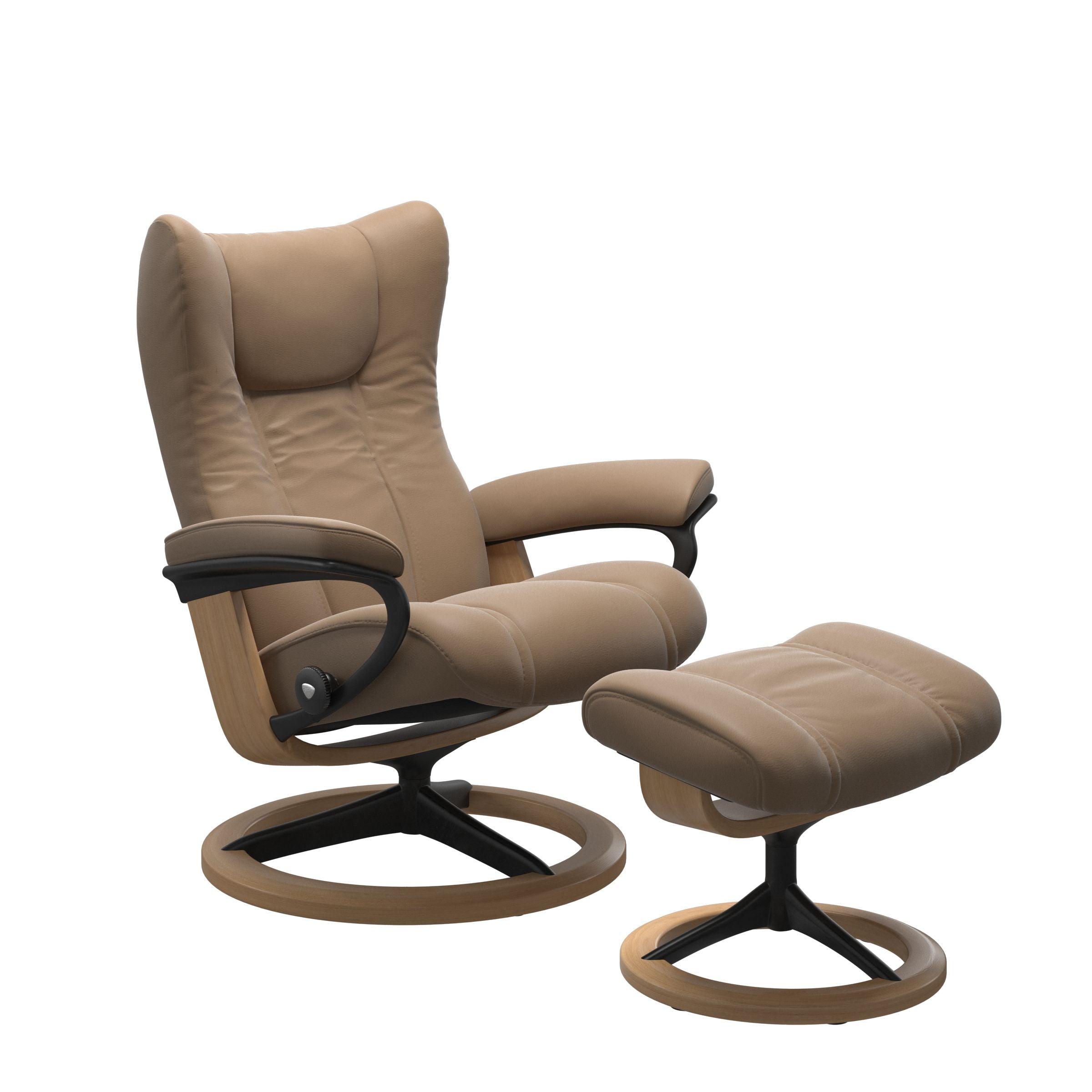 Stressless® Wing Signature lænestol & skammel – Paloma læder – billede 6