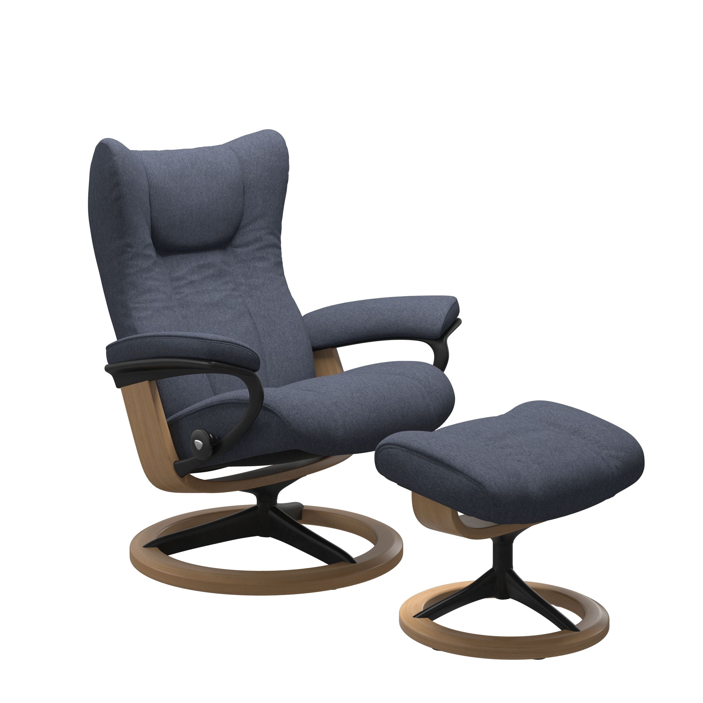 Stressless® Wing Signature lænestol & skammel – Calido stof – billede 6
