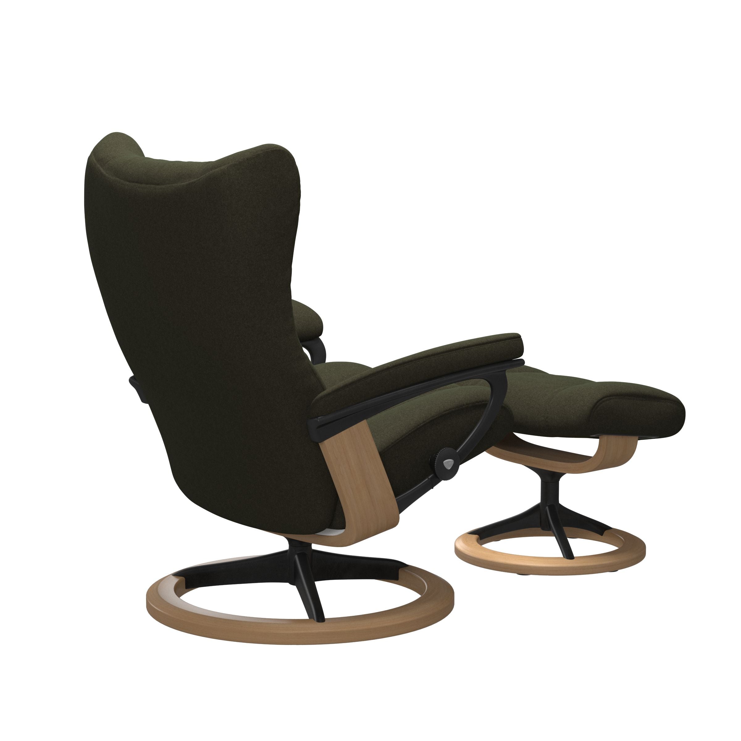Stressless® Wing Signature lænestol & skammel – Calido stof – billede 9