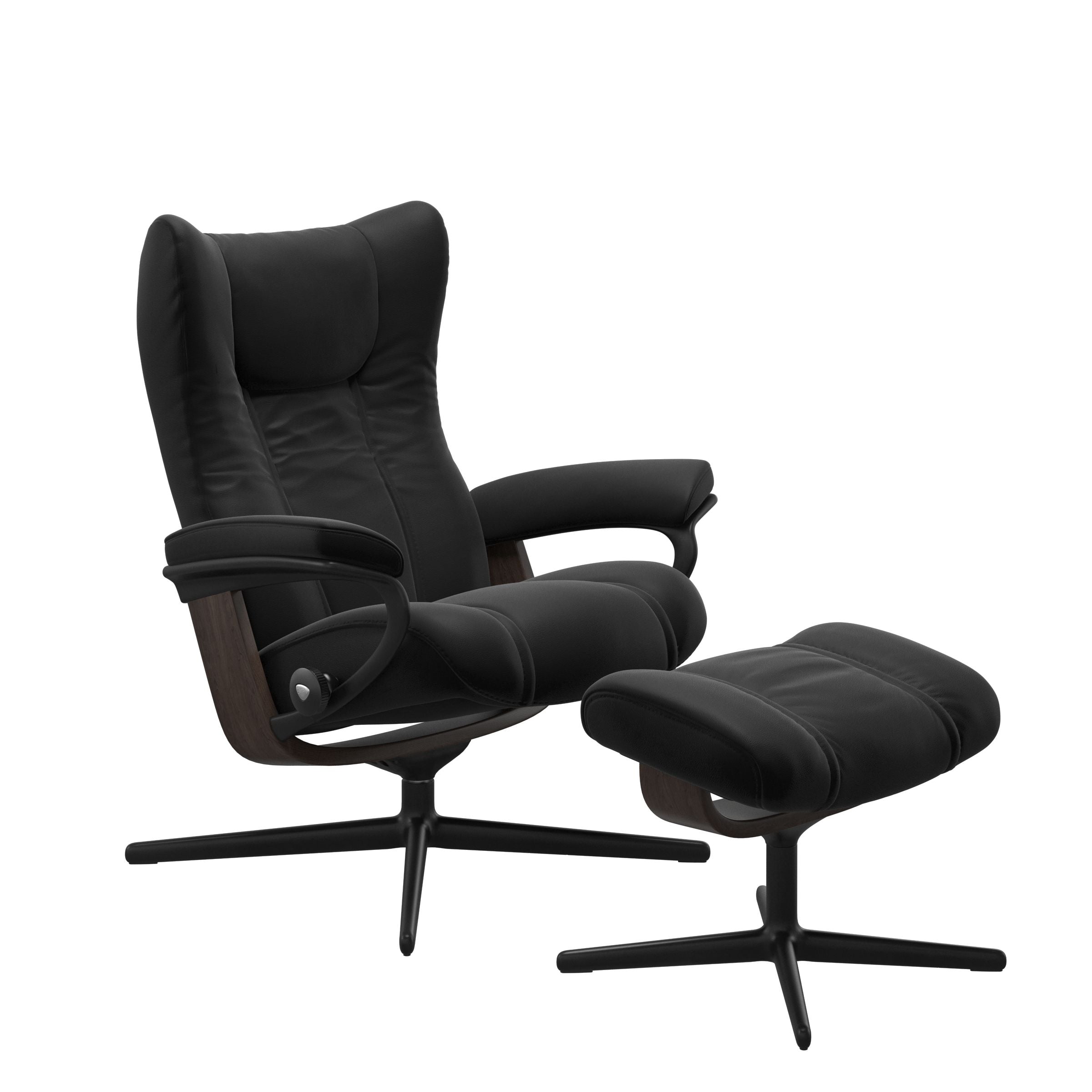 Stressless® Wing Cross lænestol & skammel – Paloma læder – billede 4