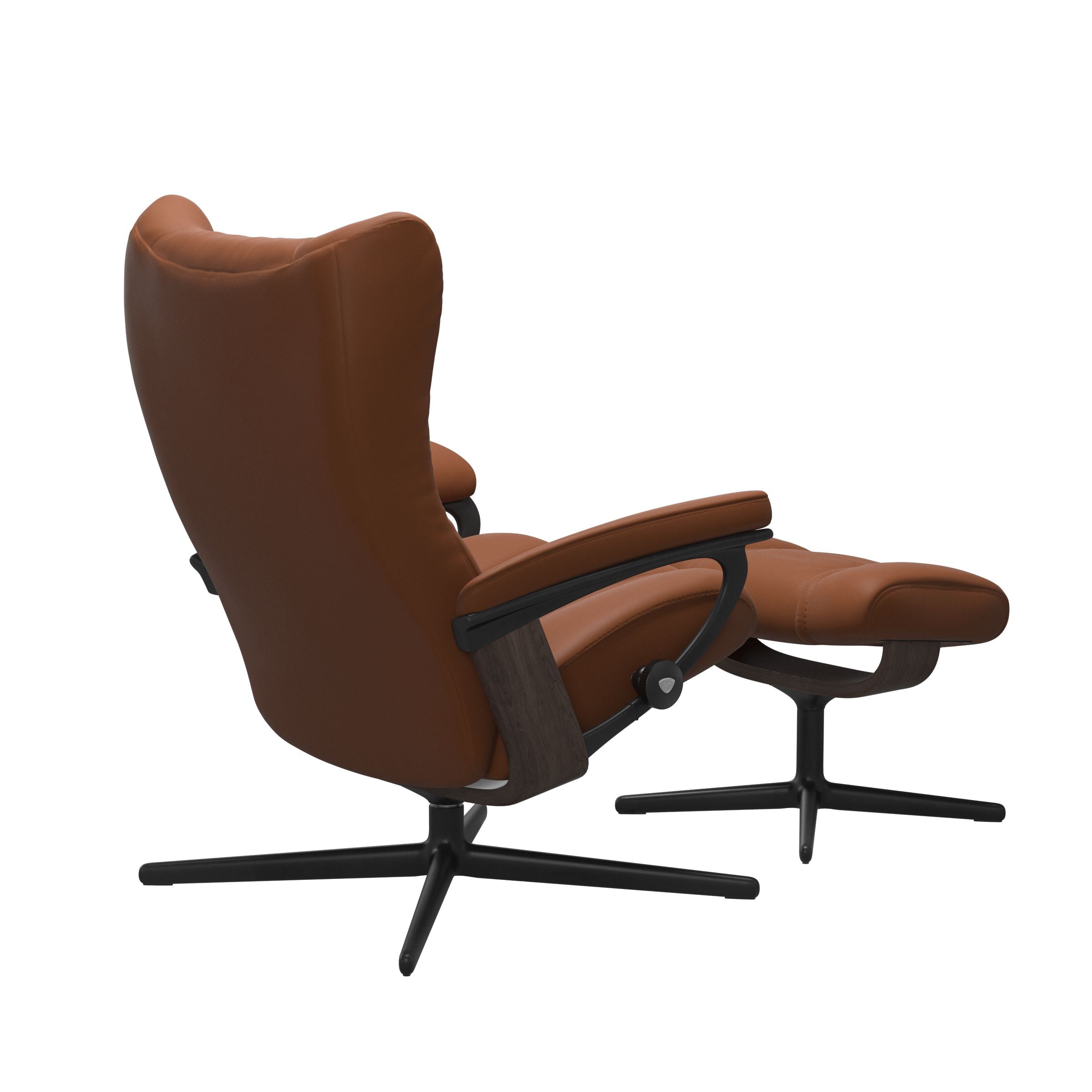 Stressless® Wing Cross lænestol & skammel – Paloma læder – billede 9