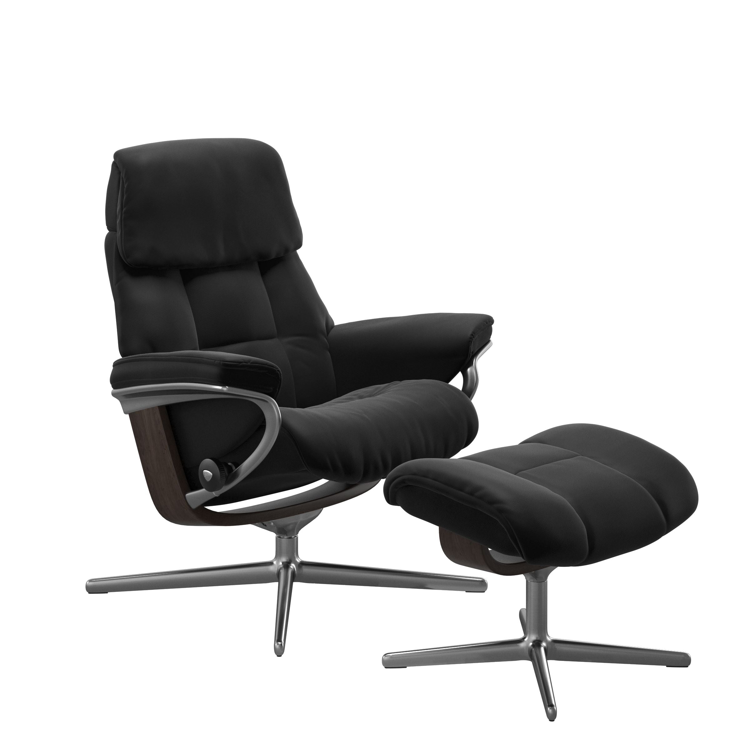Stressless® Ruby Cross lænestol & skammel – Paloma læder – billede 3