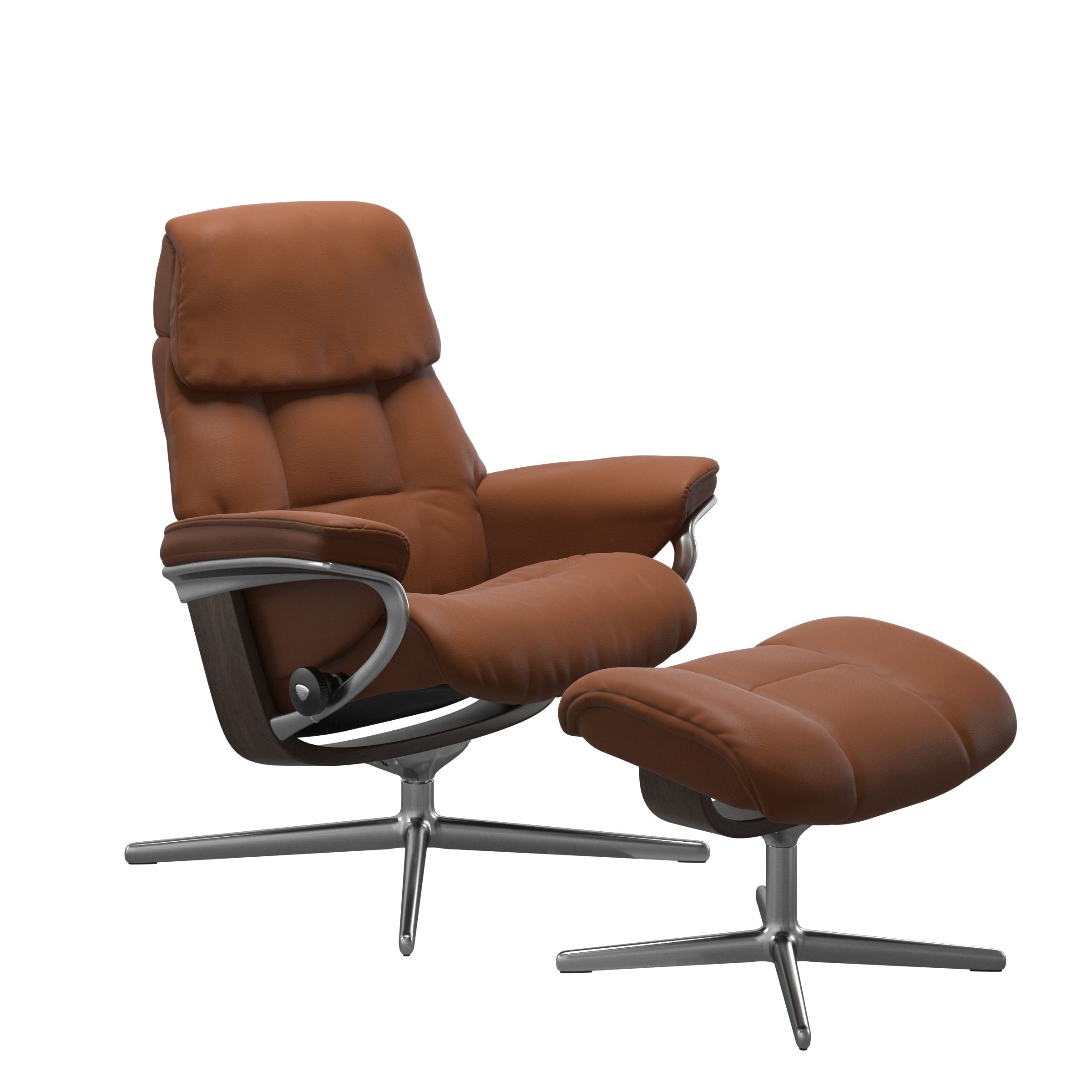 Stressless® Ruby Cross lænestol & skammel – Paloma læder – billede 1
