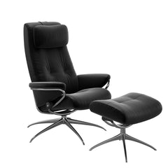 Stressless® Berlin Star lænestol med høj ryg & skammel – Paloma læder – billede 3