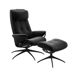Stressless® Berlin Star lænestol med høj ryg & skammel – Paloma læder – billede 4