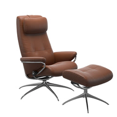 Stressless® Berlin Star lænestol med høj ryg & skammel – Paloma læder – billede 1