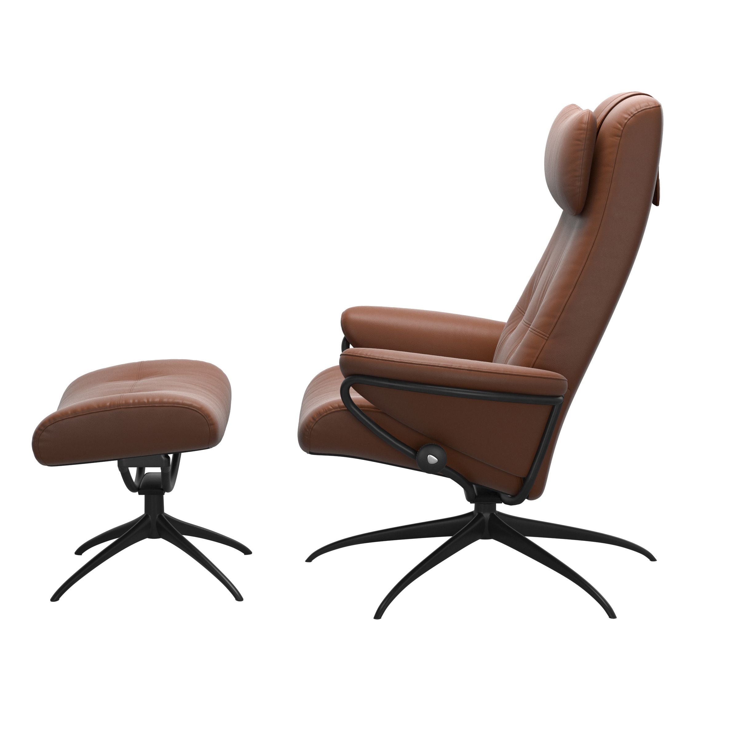 Stressless® Berlin Star lænestol med høj ryg & skammel – Paloma læder – billede 7