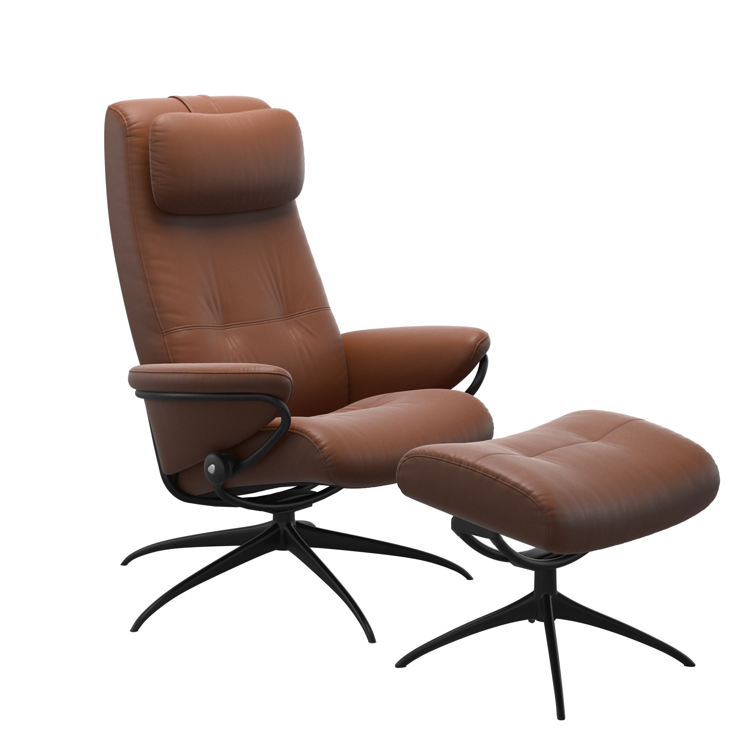 Stressless® Berlin Star lænestol med høj ryg & skammel – Paloma læder – billede 2