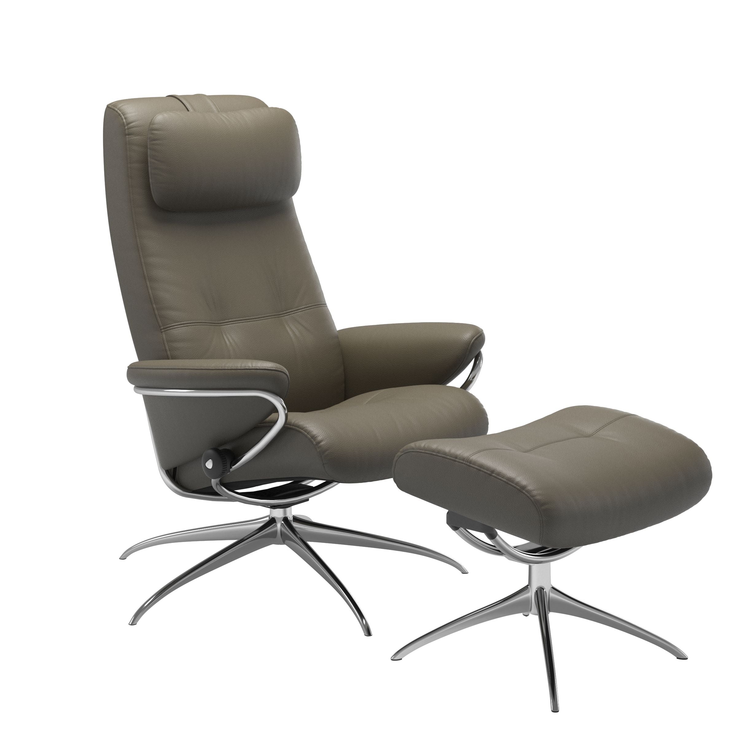 Stressless® Berlin Star lænestol med høj ryg & skammel – Velaro læder – billede 3