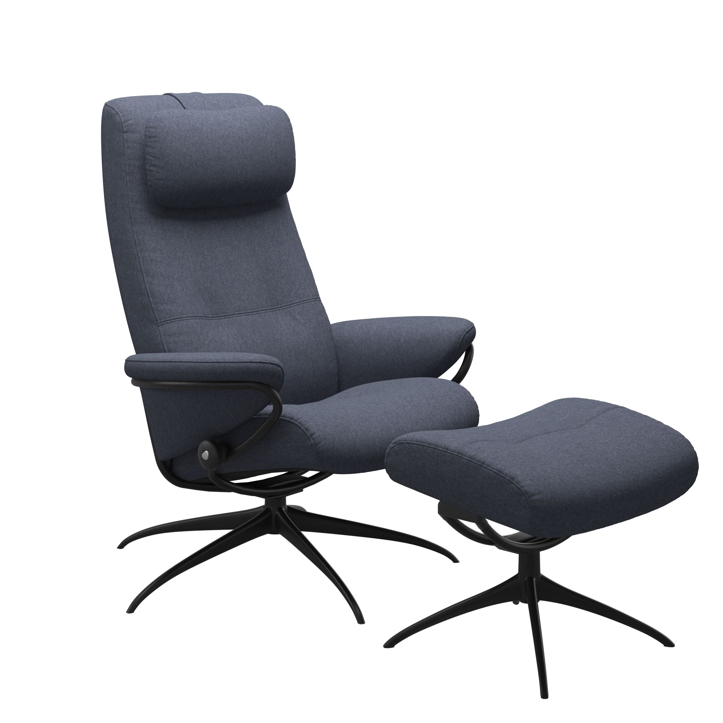 Stressless® Berlin Star lænestol med høj ryg & skammel – Calido stof – billede 6