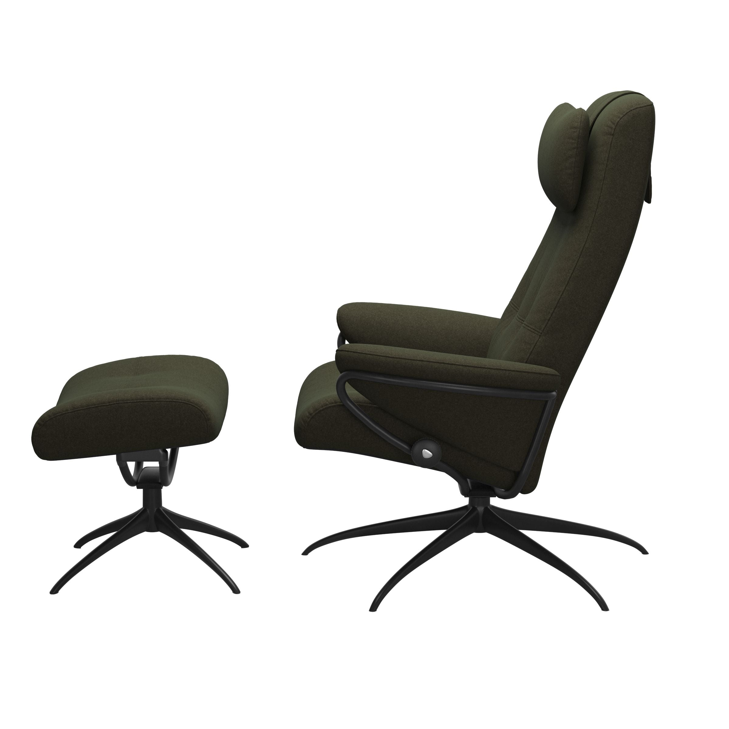 Stressless® Berlin Star lænestol med høj ryg & skammel – Calido stof – billede 7