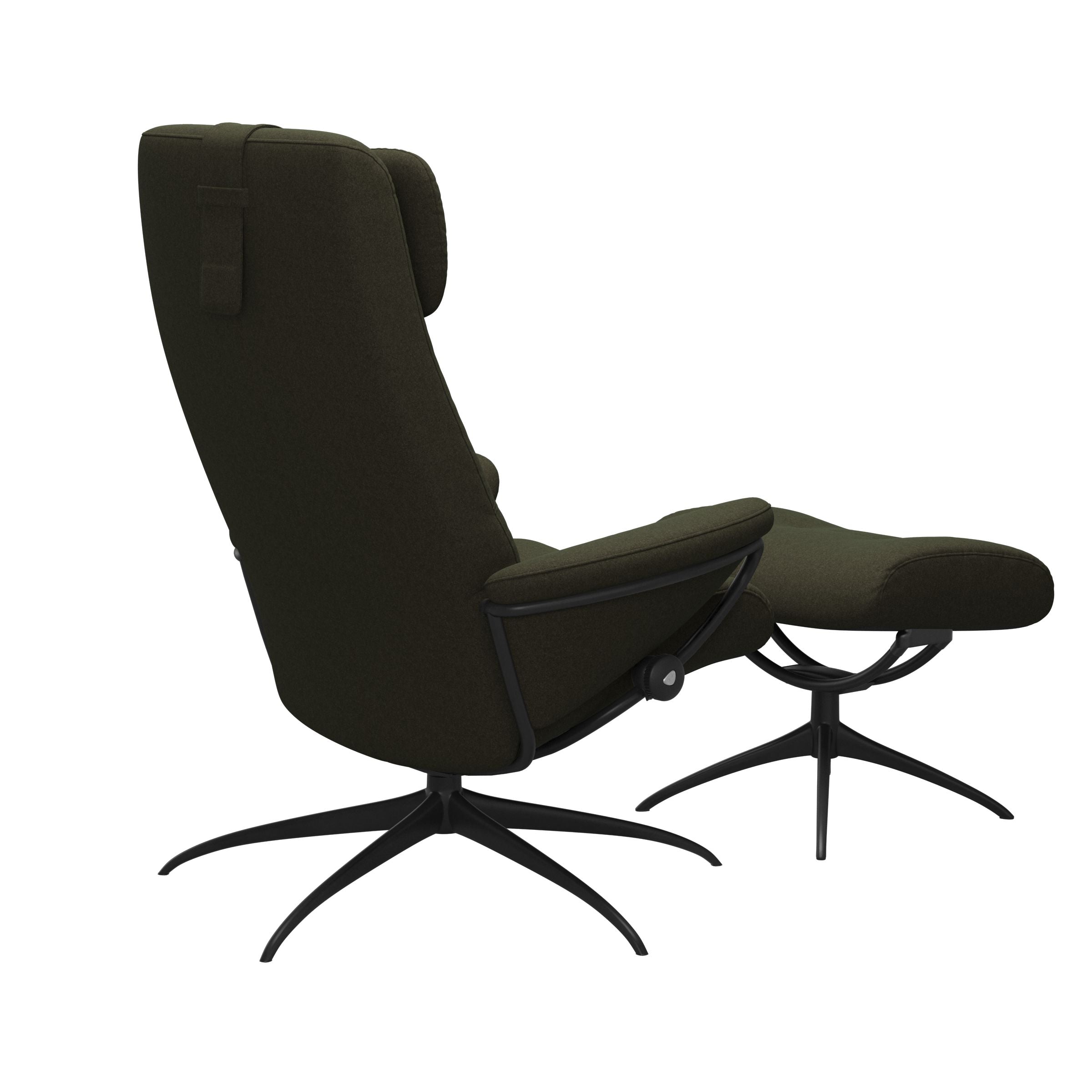 Stressless® Berlin Star lænestol med høj ryg & skammel – Calido stof – billede 9