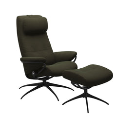 Stressless® Berlin Star lænestol med høj ryg & skammel – Calido stof – billede 2