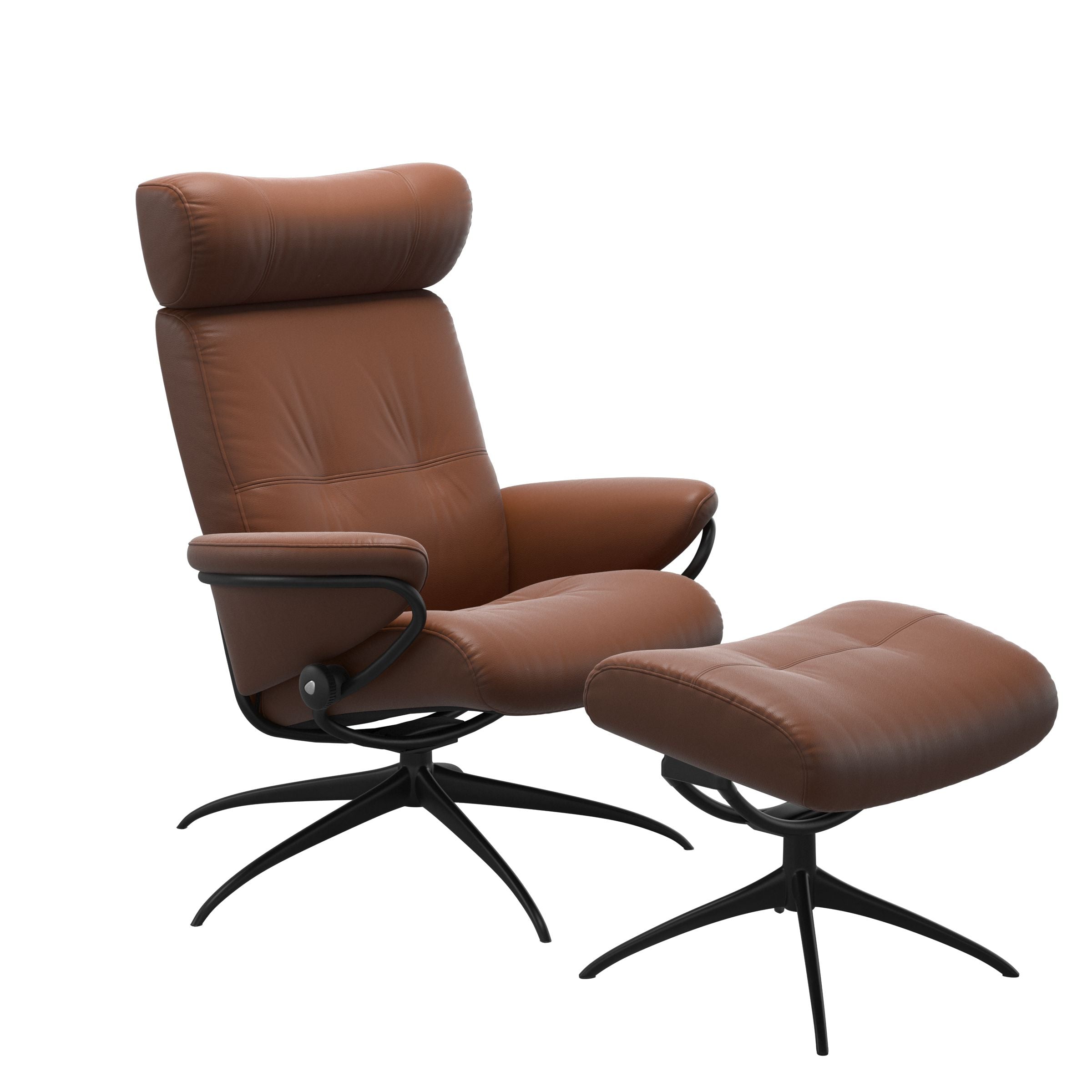 Stressless® Berlin Star lænestol med nakkestøtte & skammel – Paloma læder – billede 2