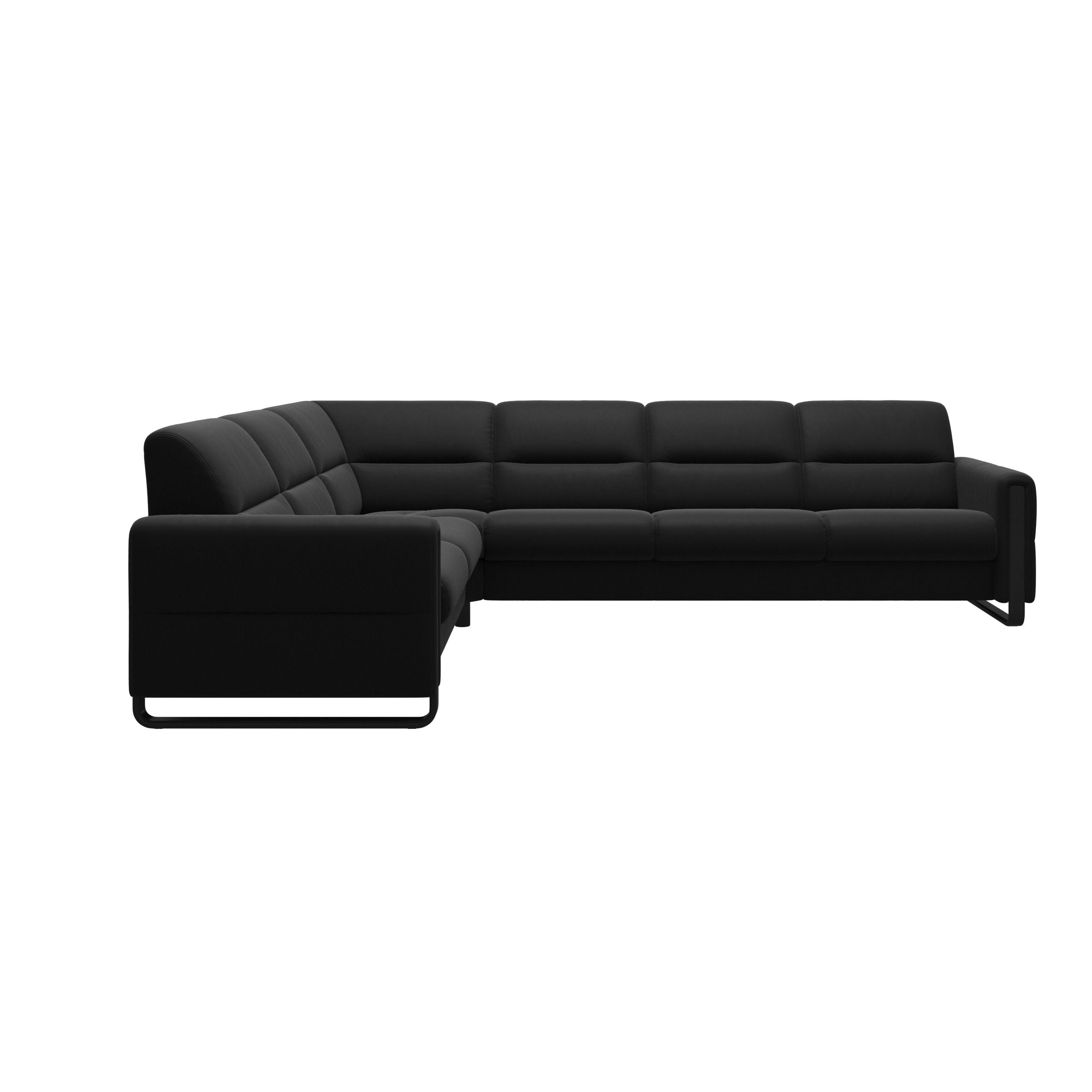 Stressless® Fiona hjørnesofa med træ, 3-personers – Paloma læder – billede 12