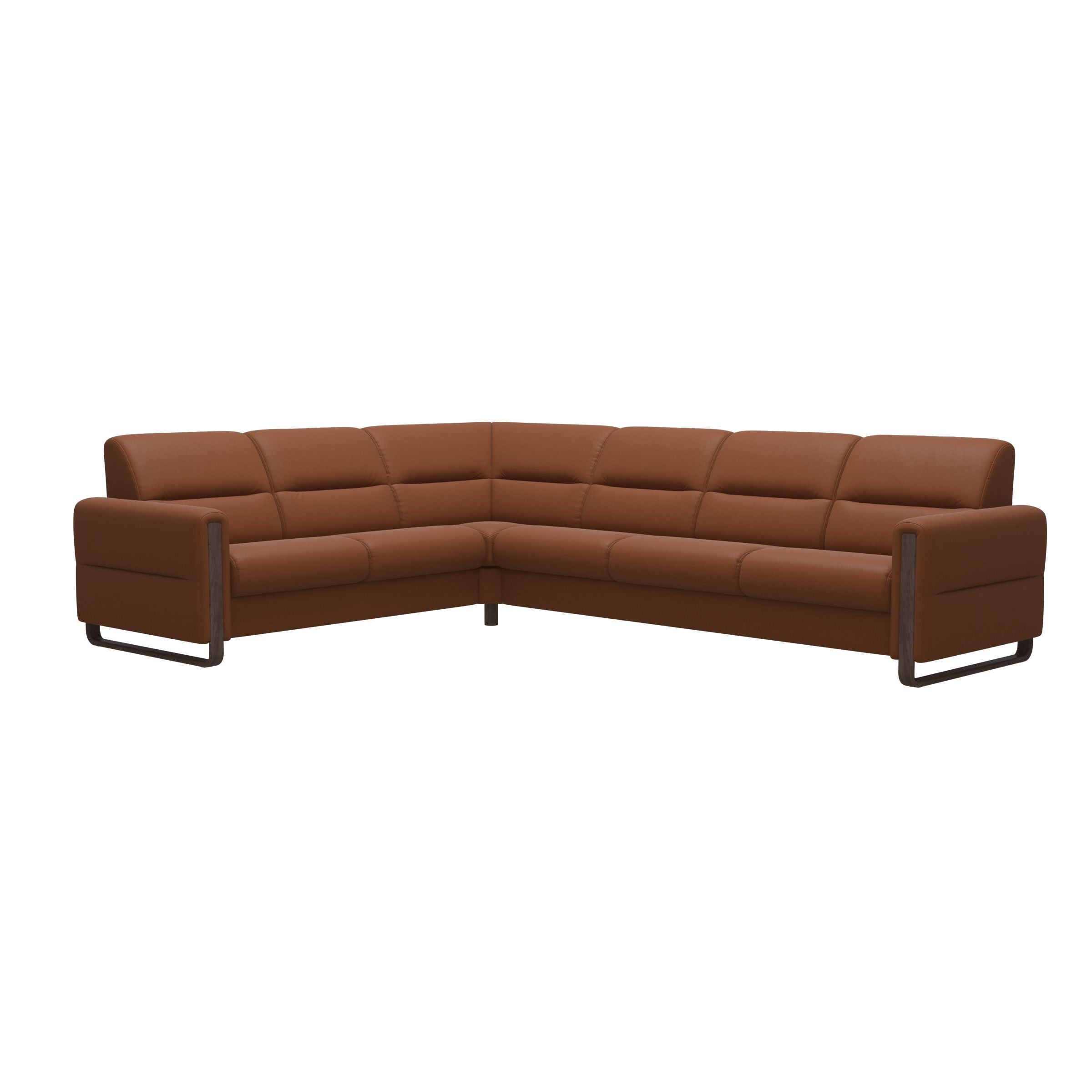 Stressless® Fiona hjørnesofa med træ, 3-personers – Paloma læder – billede 25