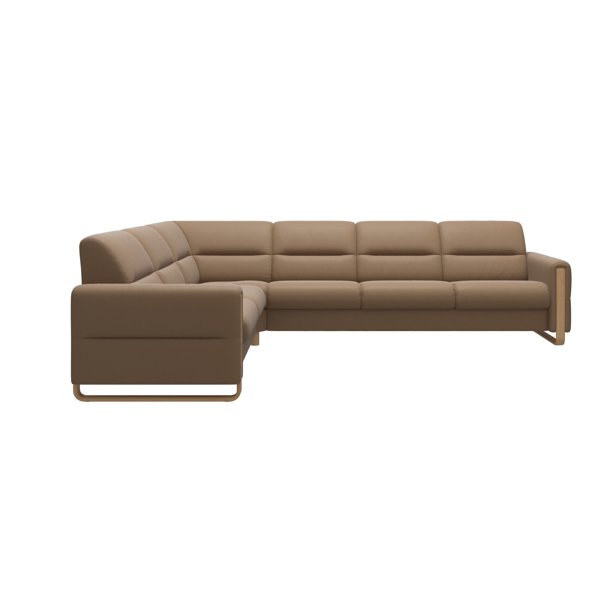 Stressless® Fiona hjørnesofa med træ, 3-personers – Paloma læder – billede 19