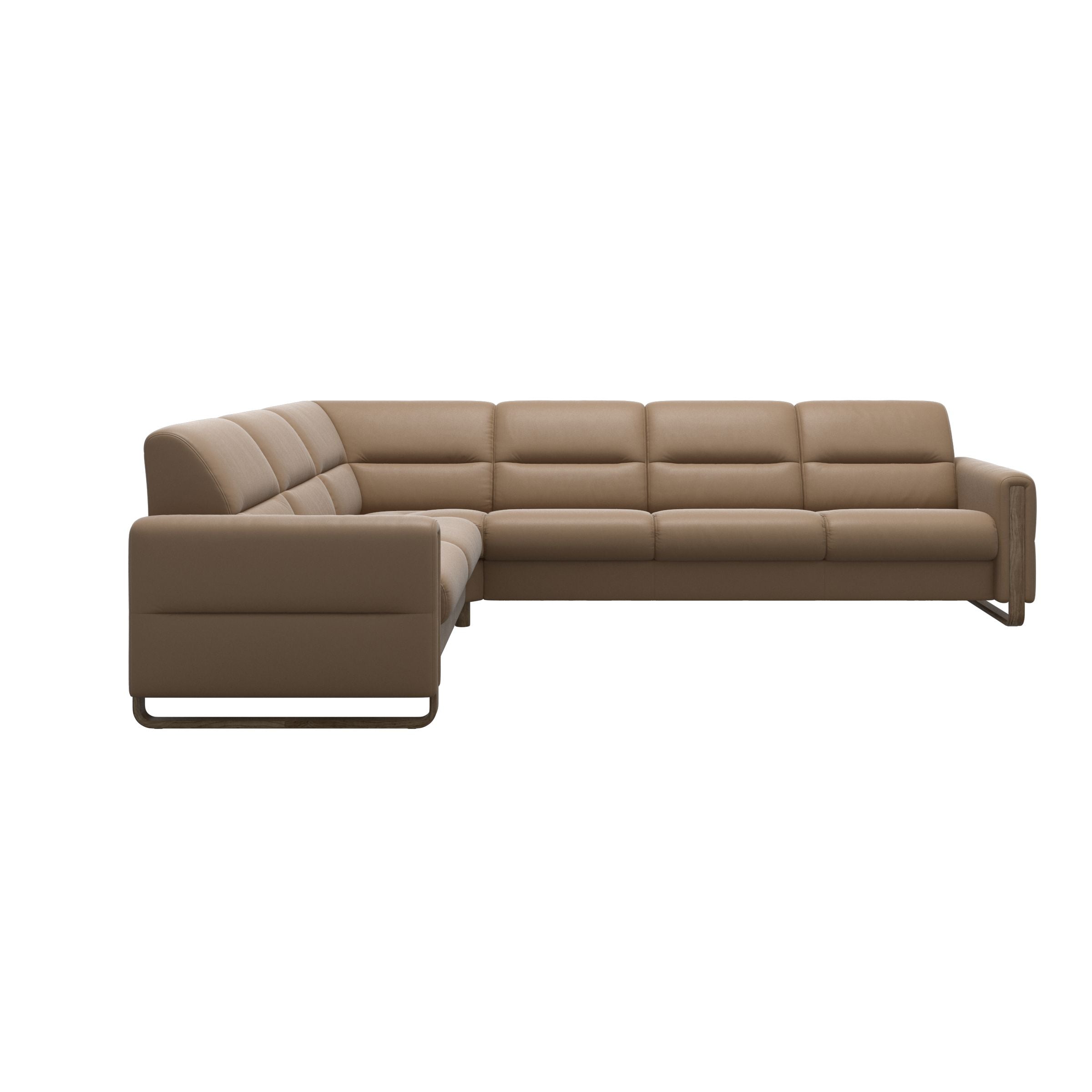 Stressless® Fiona hjørnesofa med træ, 3-personers – Paloma læder – billede 24