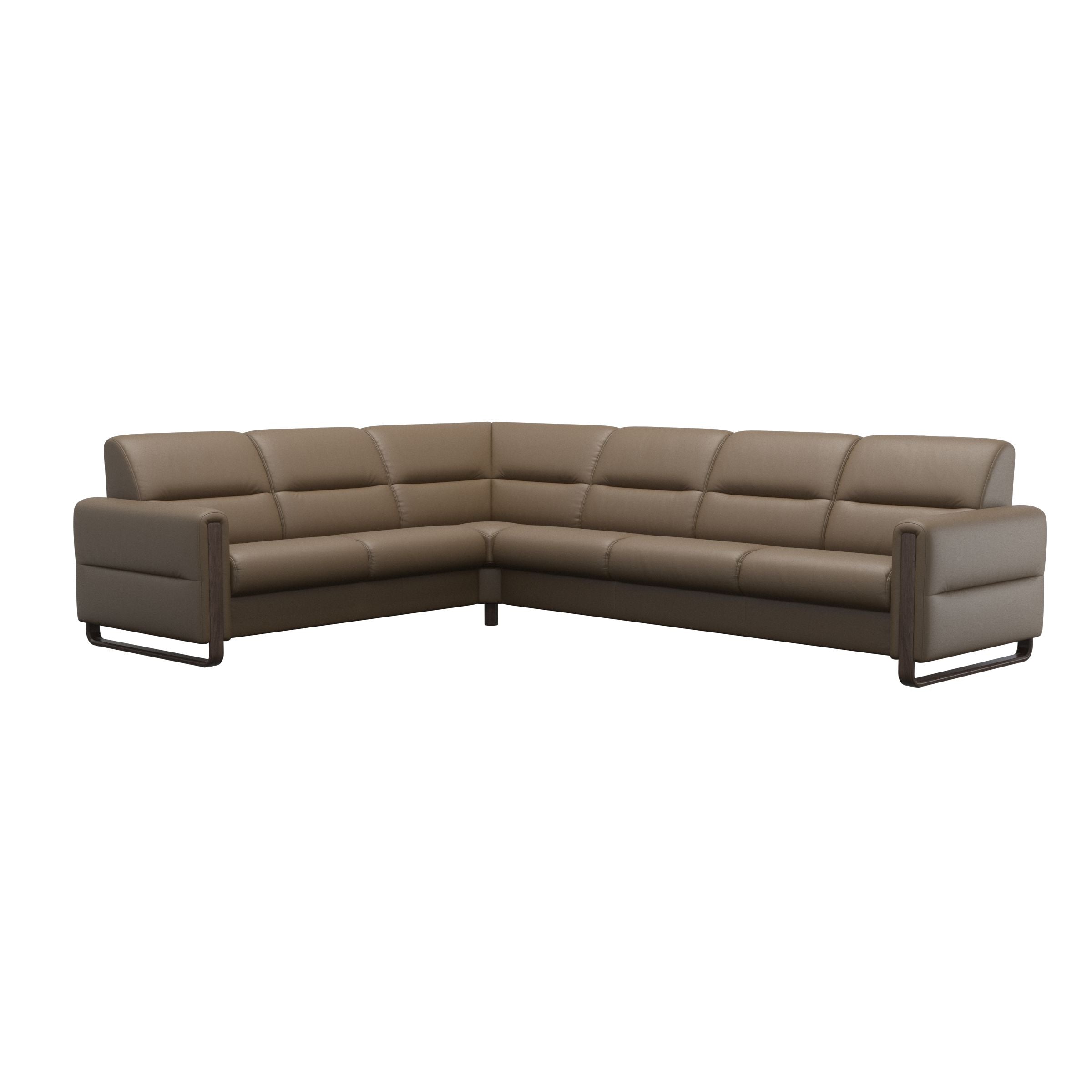 Stressless® Fiona hjørnesofa med træ, 3-personers – Velaro læder – billede 25