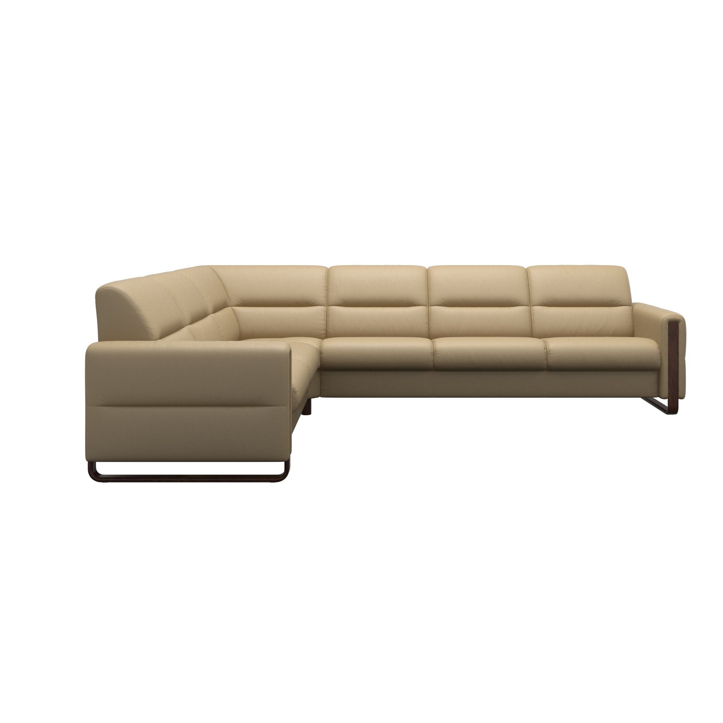 Stressless® Fiona hjørnesofa med træ, 3-personers – Velaro læder – billede 18