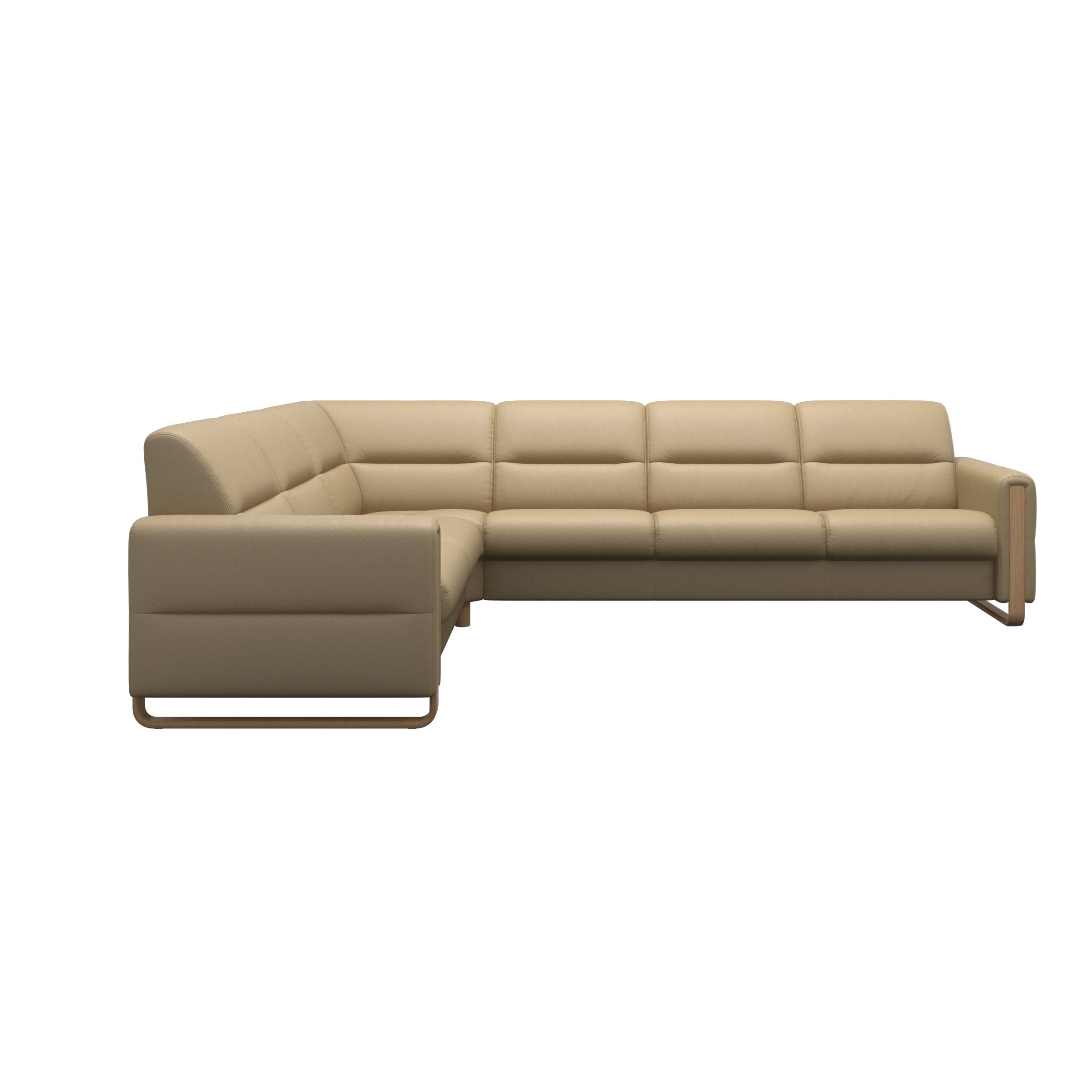 Stressless® Fiona hjørnesofa med træ, 3-personers – Velaro læder – billede 19