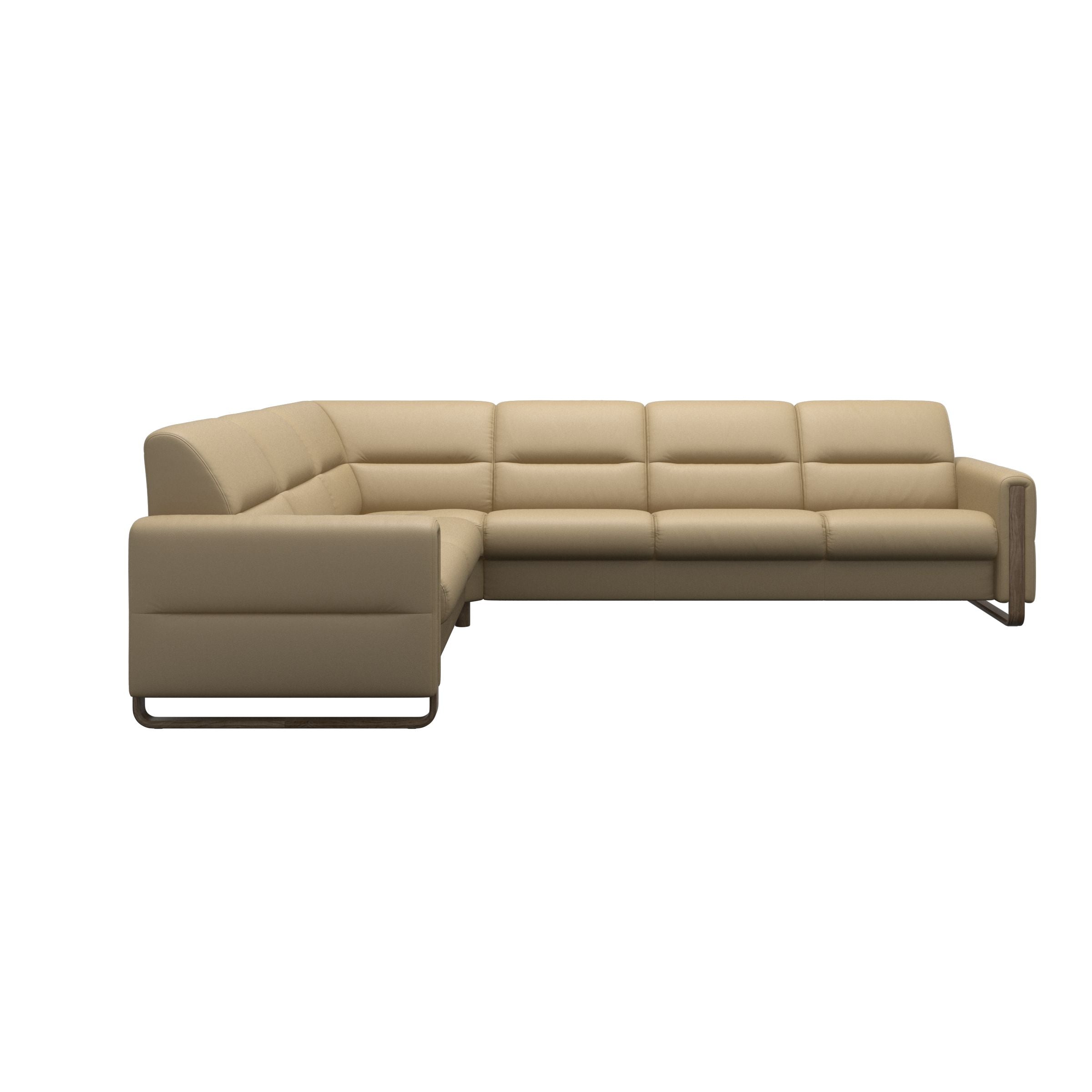 Stressless® Fiona hjørnesofa med træ, 3-personers – Velaro læder – billede 24