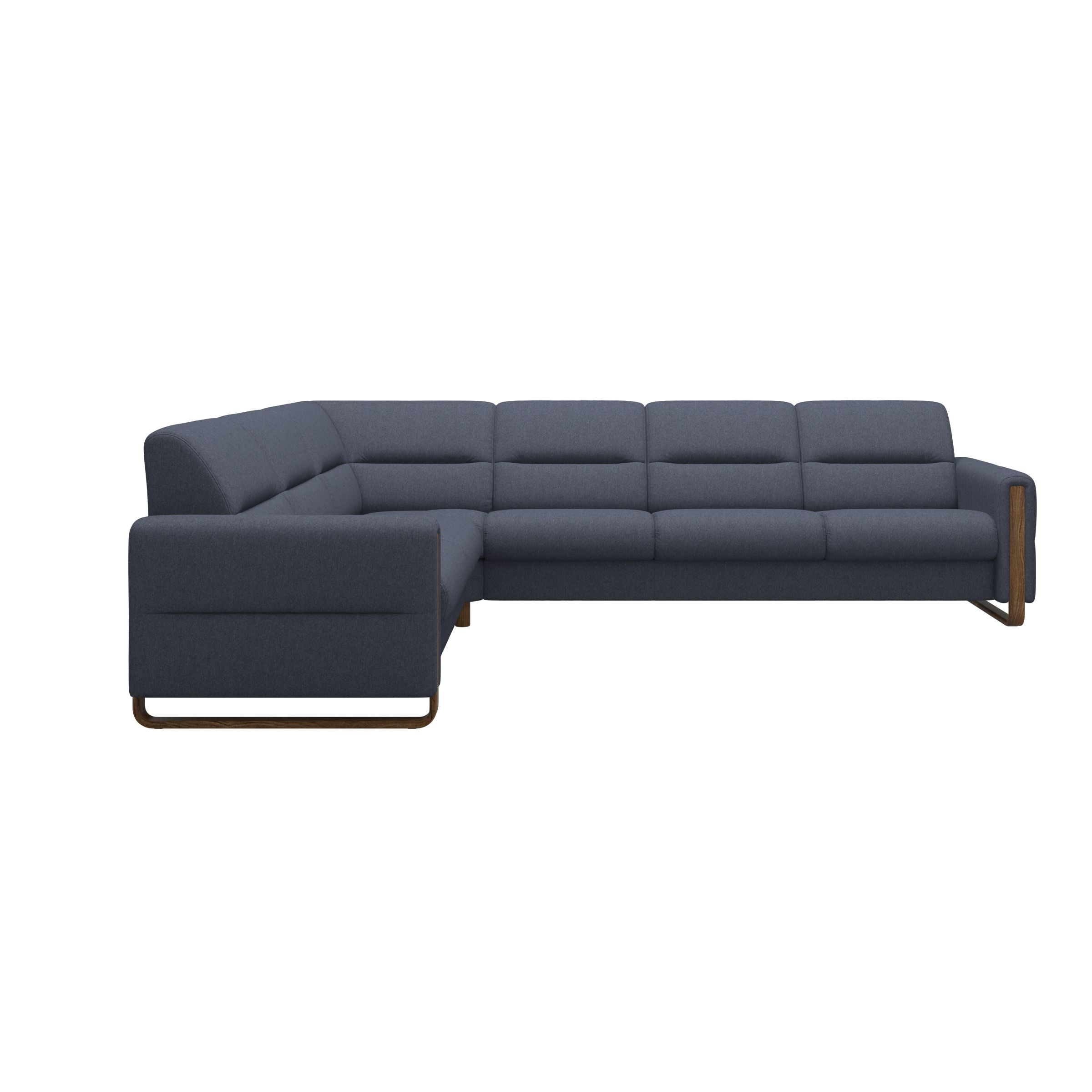 Stressless® Fiona hjørnesofa med træ, 3-personers – Calido stof – billede 17