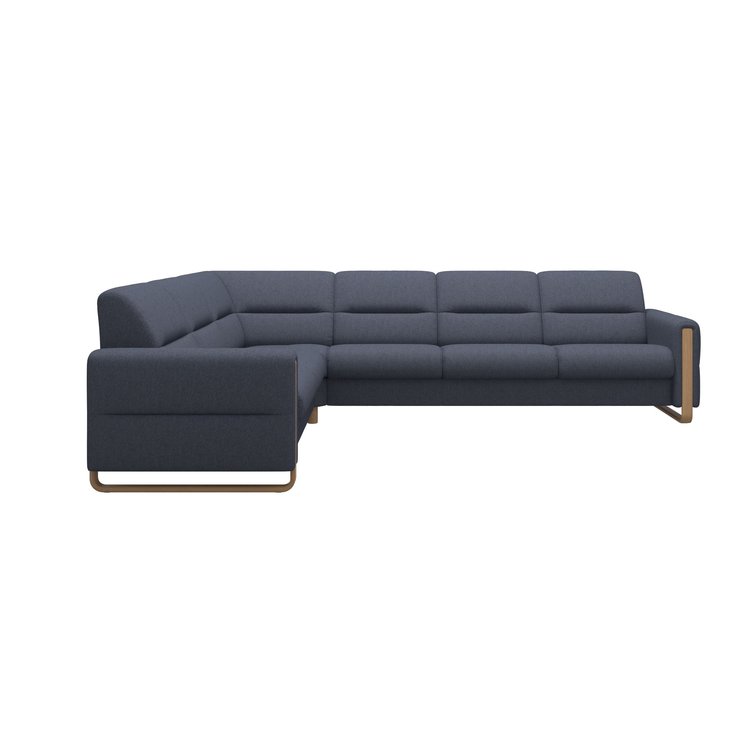 Stressless® Fiona hjørnesofa med træ, 3-personers – Calido stof – billede 19