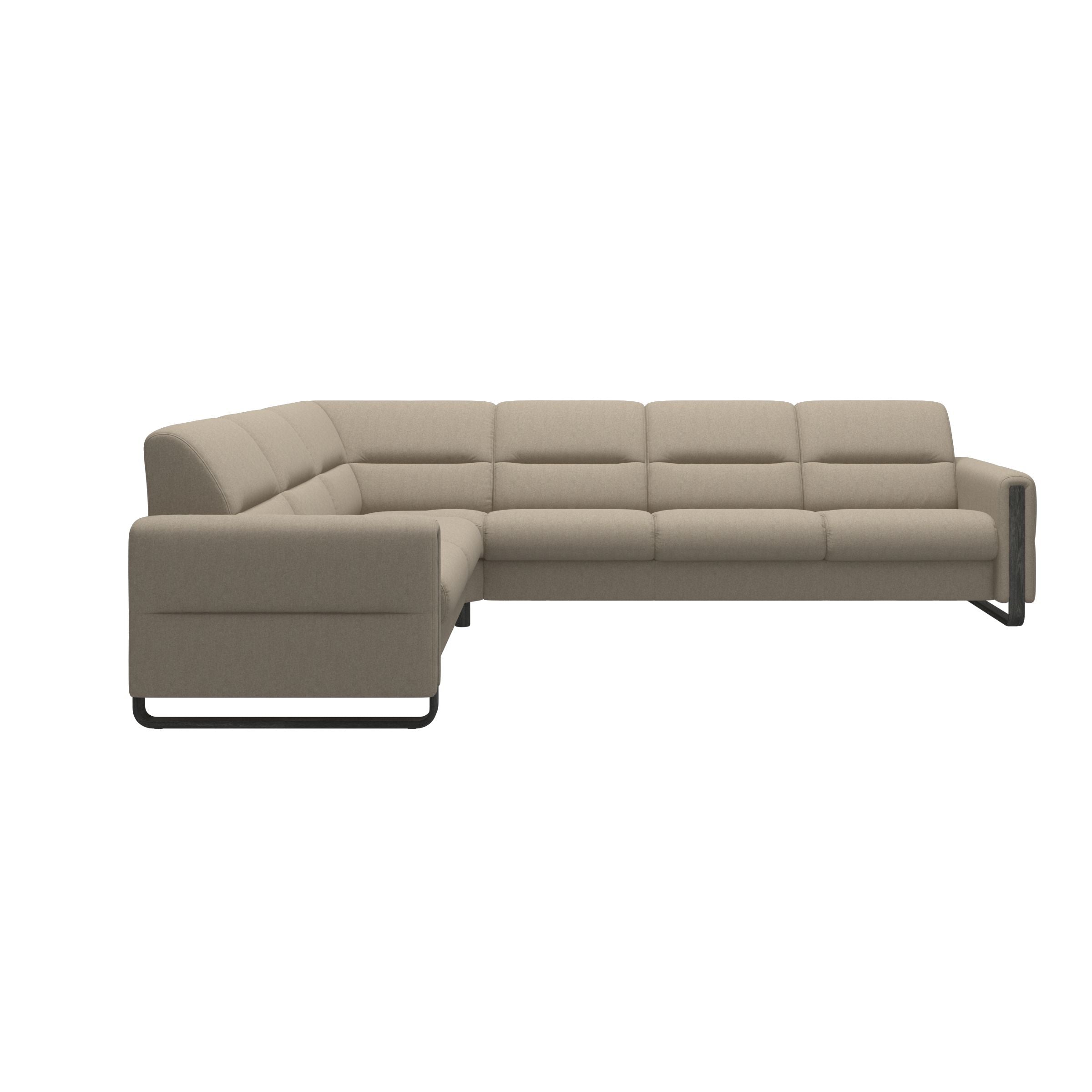 Stressless® Fiona hjørnesofa med træ, 3-personers – Calido stof – billede 14