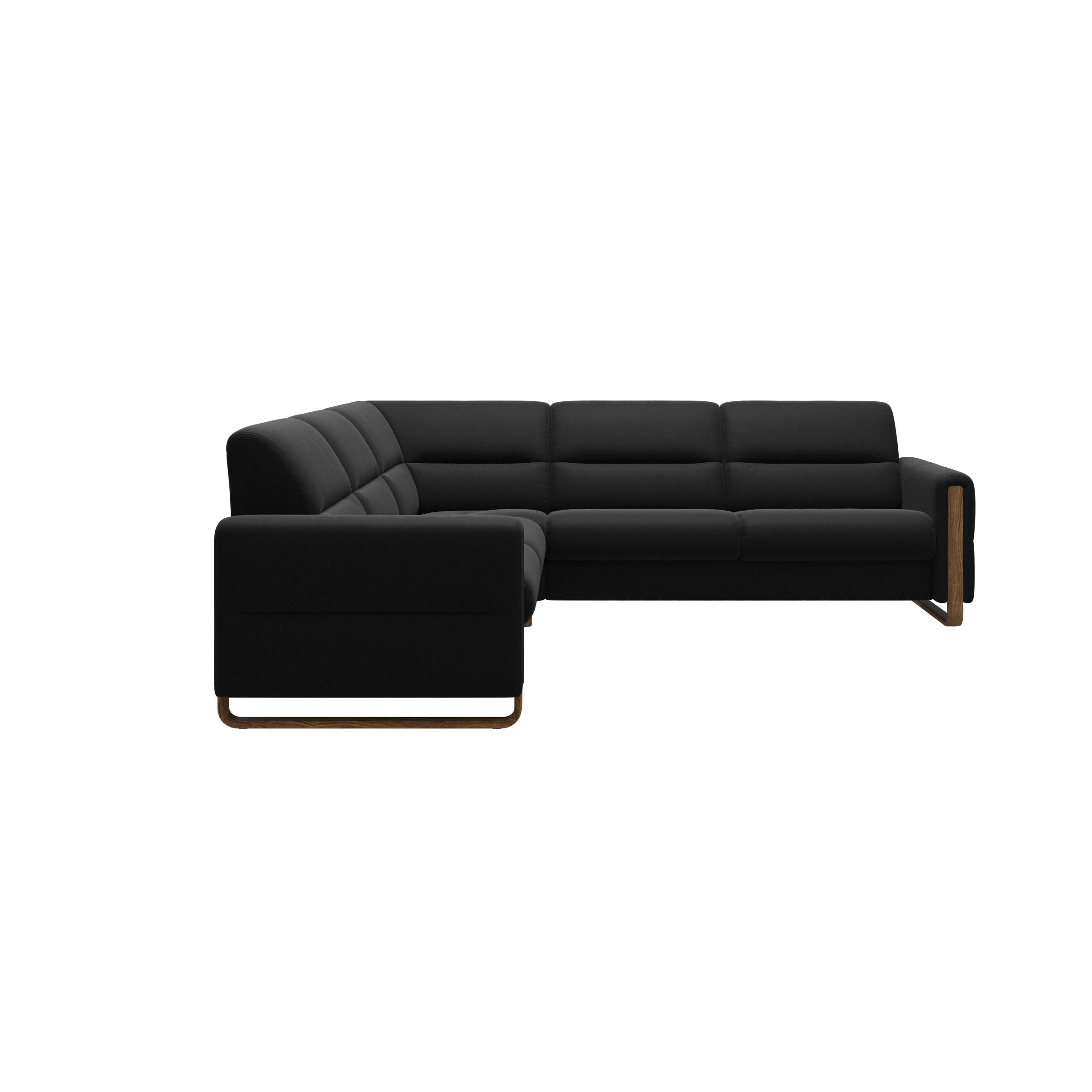 Stressless® Fiona hjørnesofa med træ, 2,5-personers – Paloma læder – billede 9