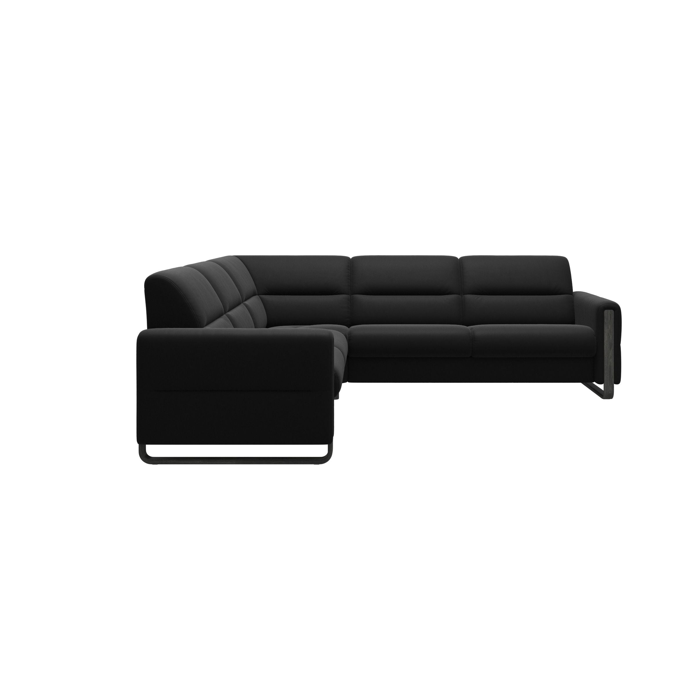 Stressless® Fiona hjørnesofa med træ, 2,5-personers – Paloma læder – billede 14