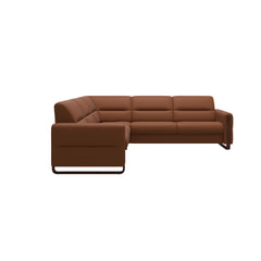 Stressless® Fiona hjørnesofa med træ, 2,5-personers – Paloma læder – billede 2