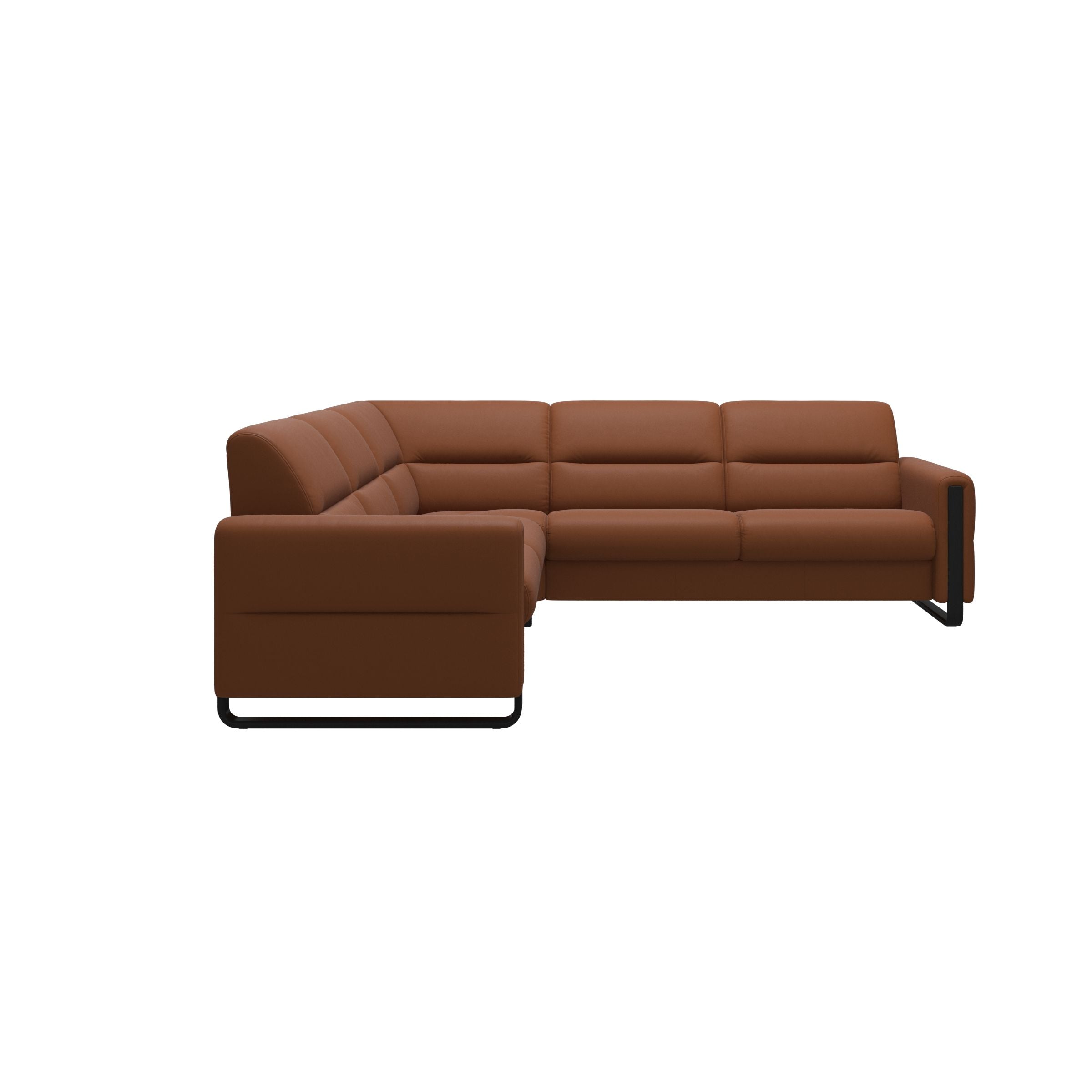 Stressless® Fiona hjørnesofa med træ, 2,5-personers – Paloma læder – billede 4