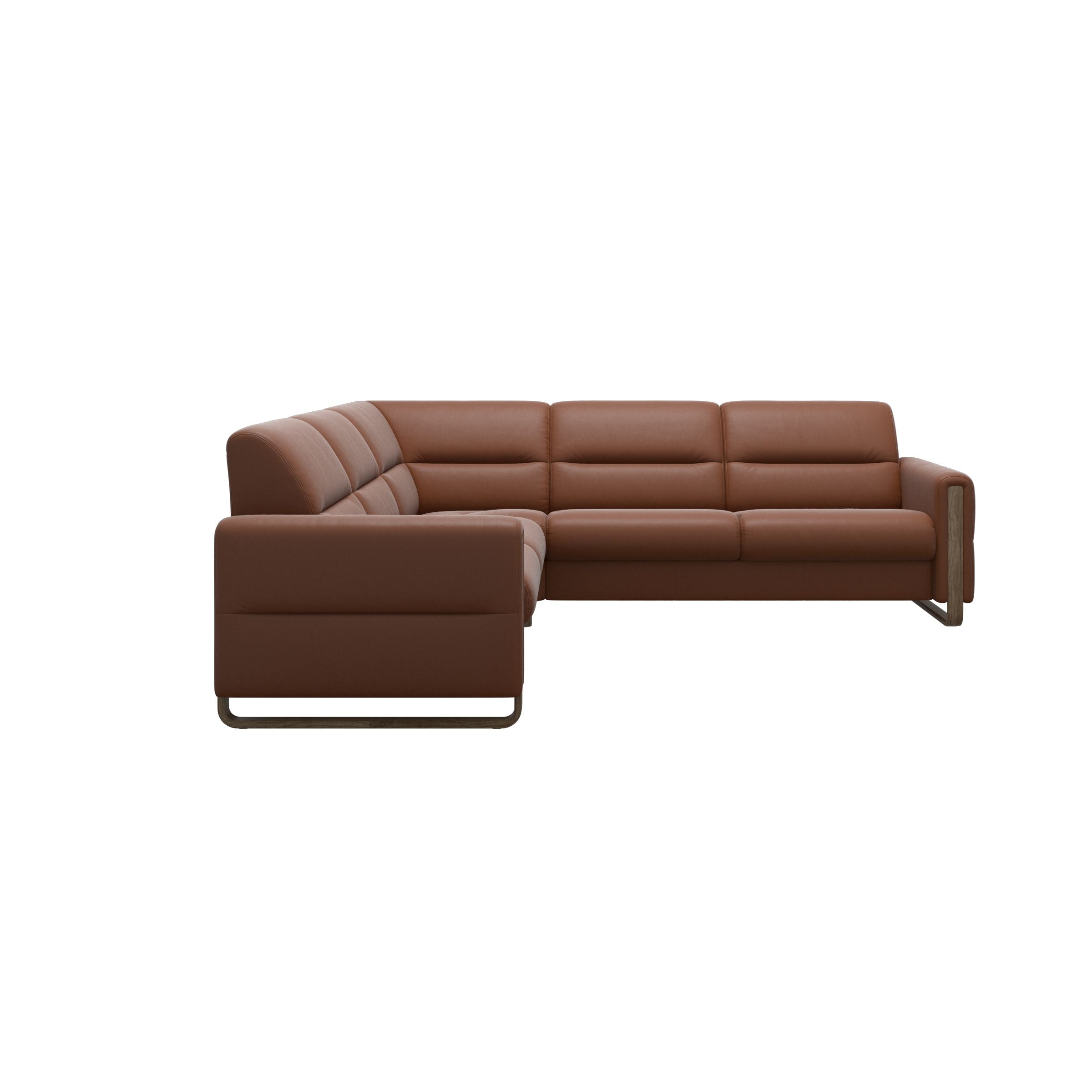 Stressless® Fiona hjørnesofa med træ, 2,5-personers – Paloma læder – billede 8