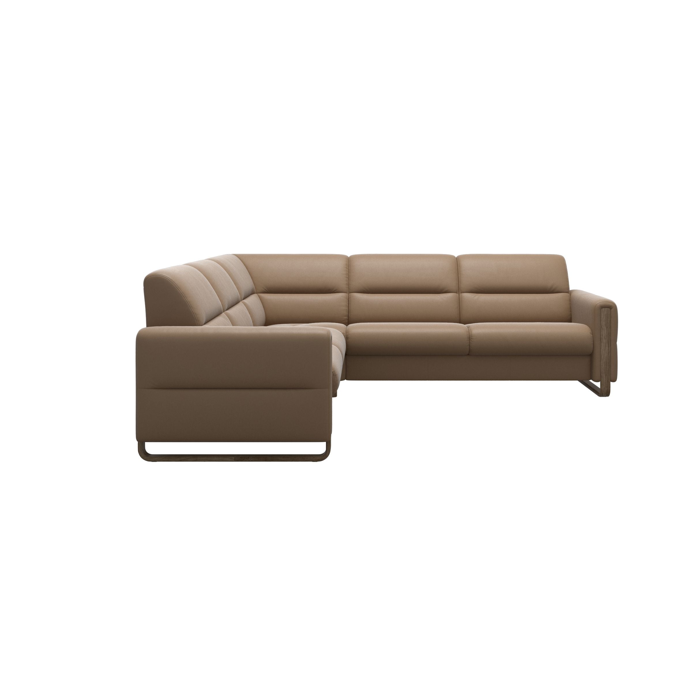 Stressless® Fiona hjørnesofa med træ, 2,5-personers – Paloma læder – billede 24