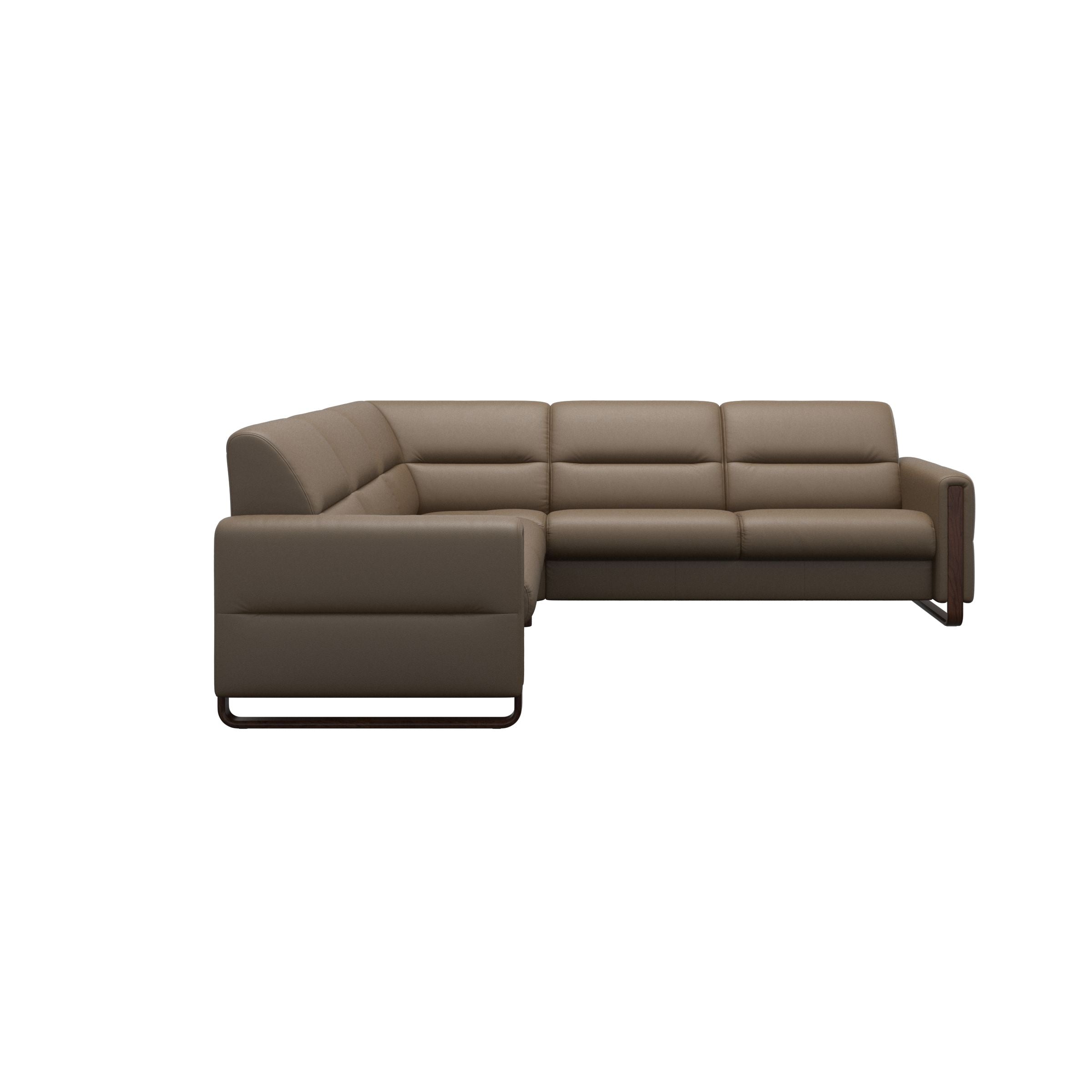 Stressless® Fiona hjørnesofa med træ, 2,5-personers – Velaro læder – billede 2