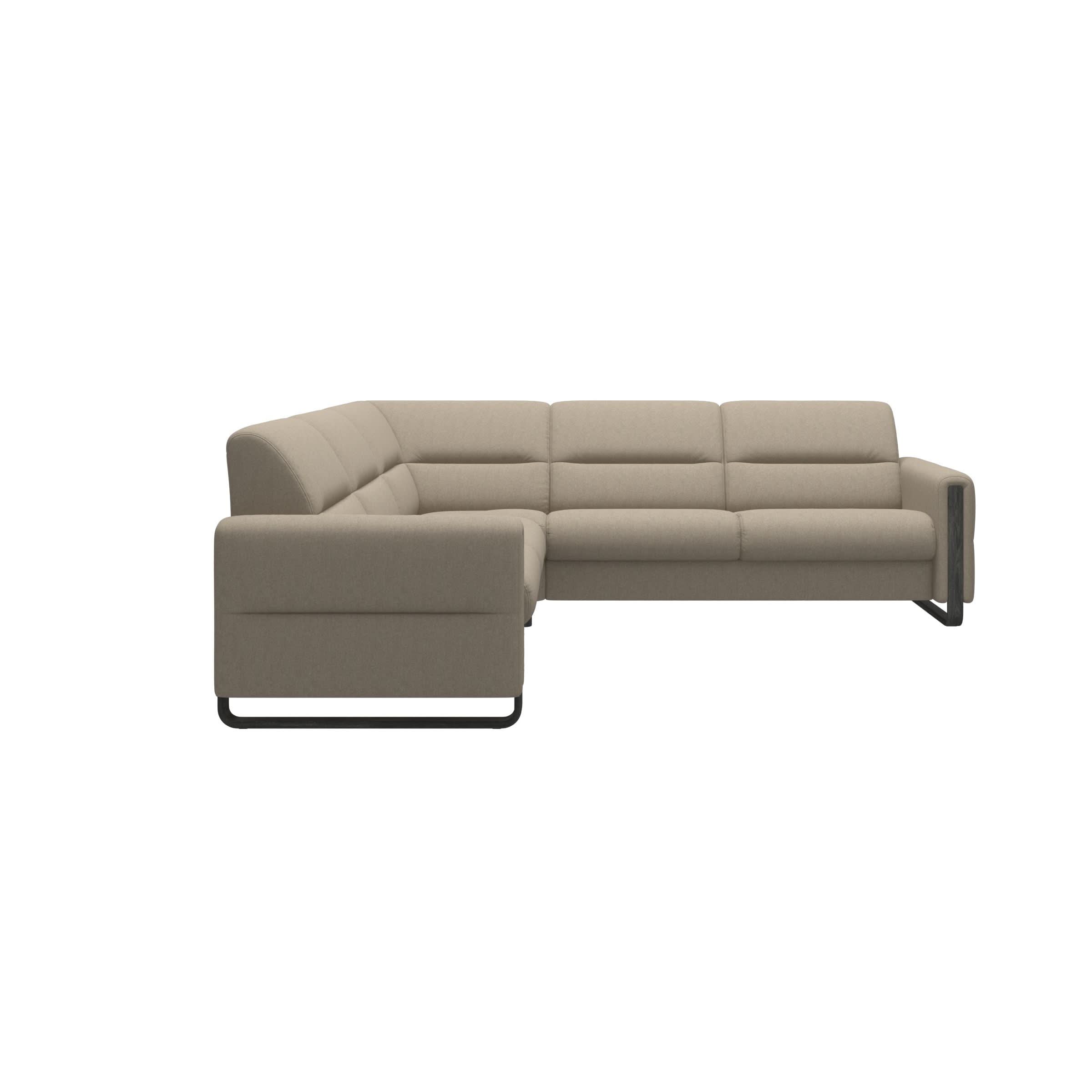 Stressless® Fiona hjørnesofa med træ, 2,5-personers – Calido stof – billede 14