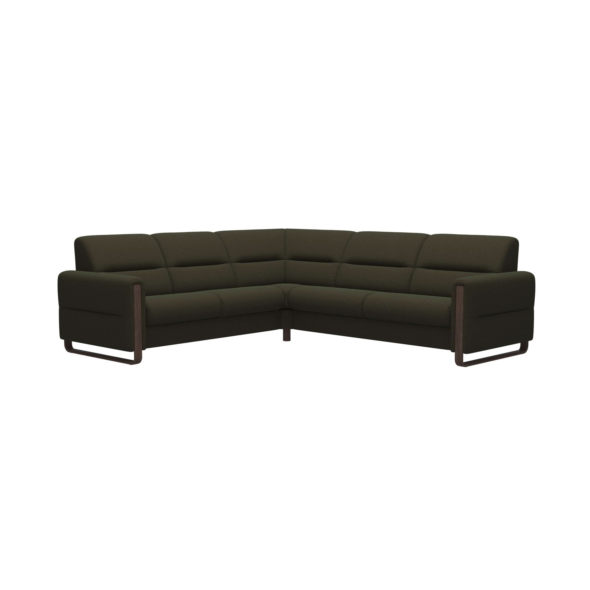 Stressless® Fiona hjørnesofa med træ, 2,5-personers – Calido stof – billede 25