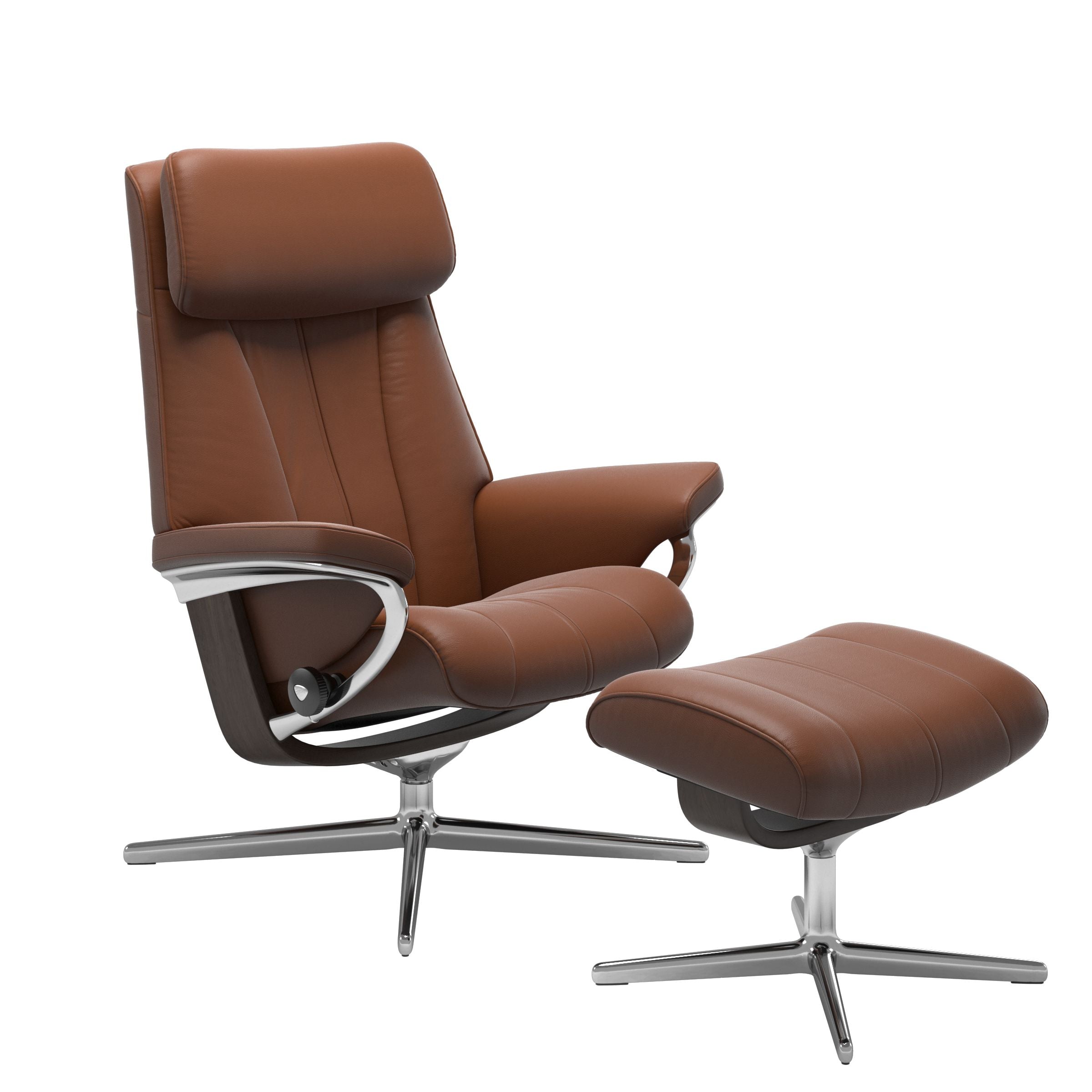 Stressless® Paul Cross lænestol & skammel – Paloma læder – billede 1