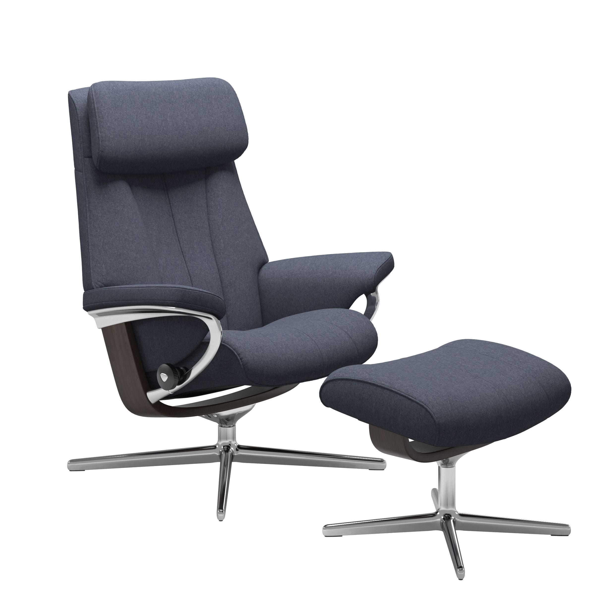 Stressless® Paul Cross lænestol & skammel – Calido stof – billede 5