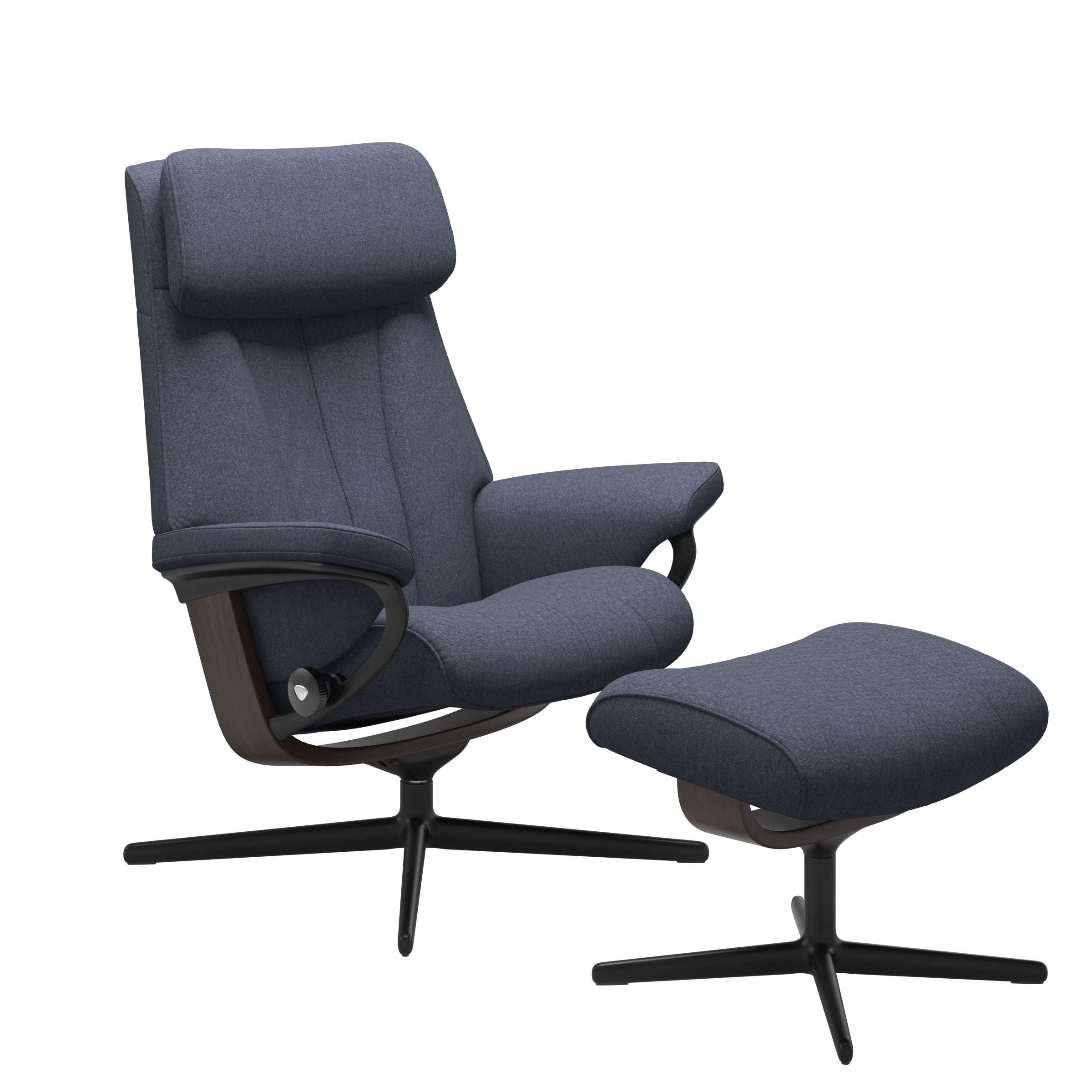 Stressless® Paul Cross lænestol & skammel – Calido stof – billede 6