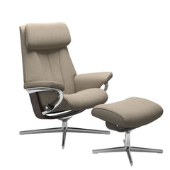 Stressless® Paul Cross lænestol & skammel – Calido stof – billede 3