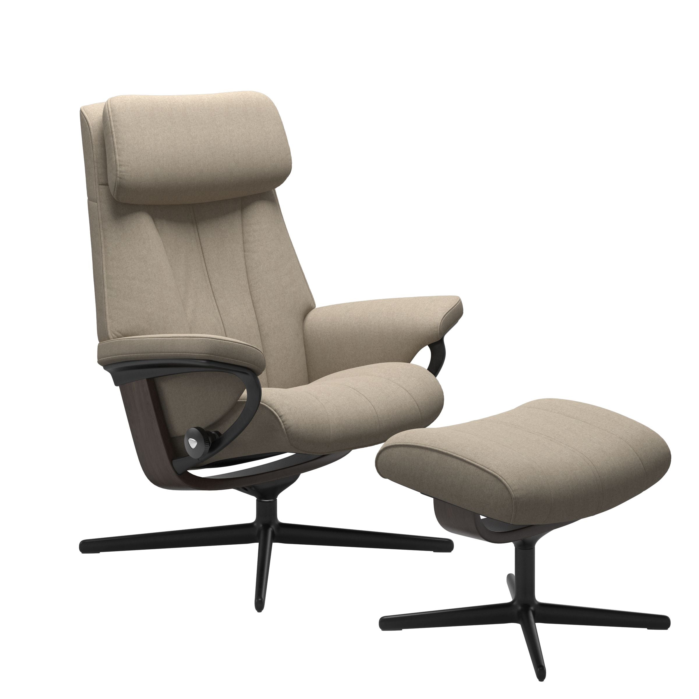 Stressless® Paul Cross lænestol & skammel – Calido stof – billede 4