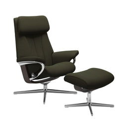 Stressless® Paul Cross lænestol & skammel – Calido stof – billede 1