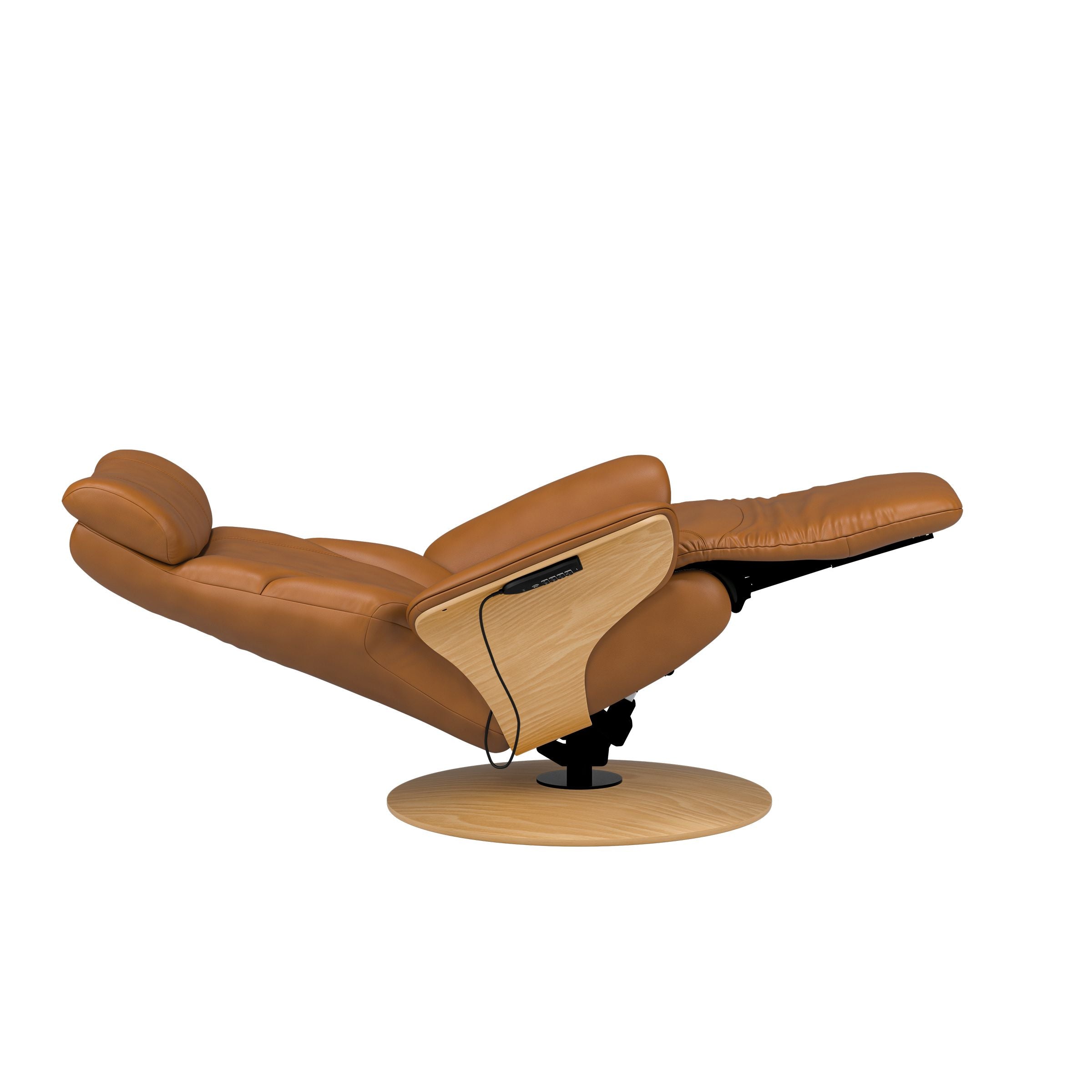 Stressless® Adam Power lænestol med indbygget fodskammel, Disc stel – Paloma læder – billede 9