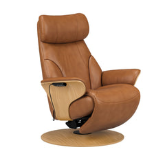 Stressless® Adam Power lænestol med indbygget fodskammel, Disc stel – Paloma læder – billede 2