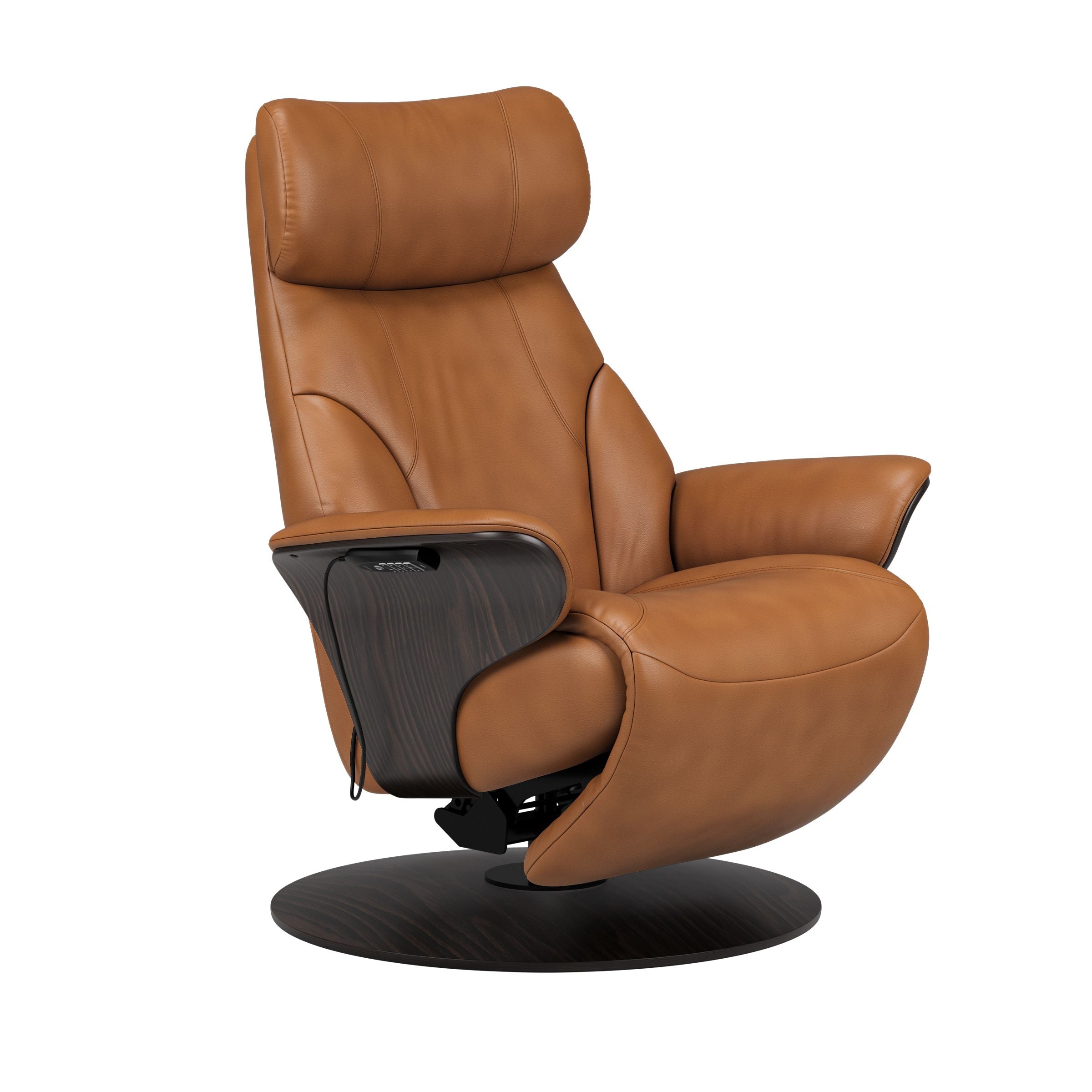 Stressless® Adam Power lænestol med indbygget fodskammel, Disc stel – Paloma læder – billede 1