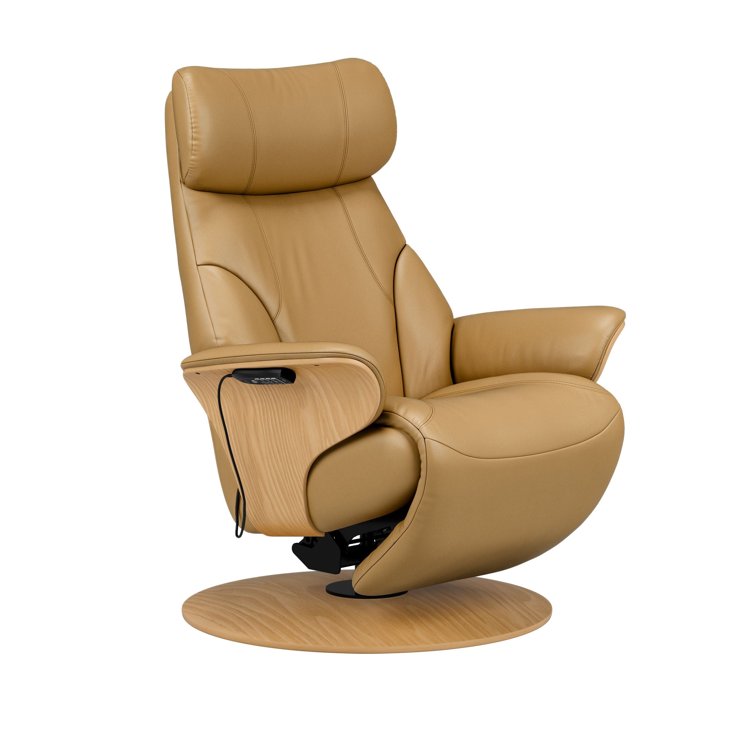 Stressless® Adam Power lænestol med indbygget fodskammel, Disc stel – Paloma læder – billede 6