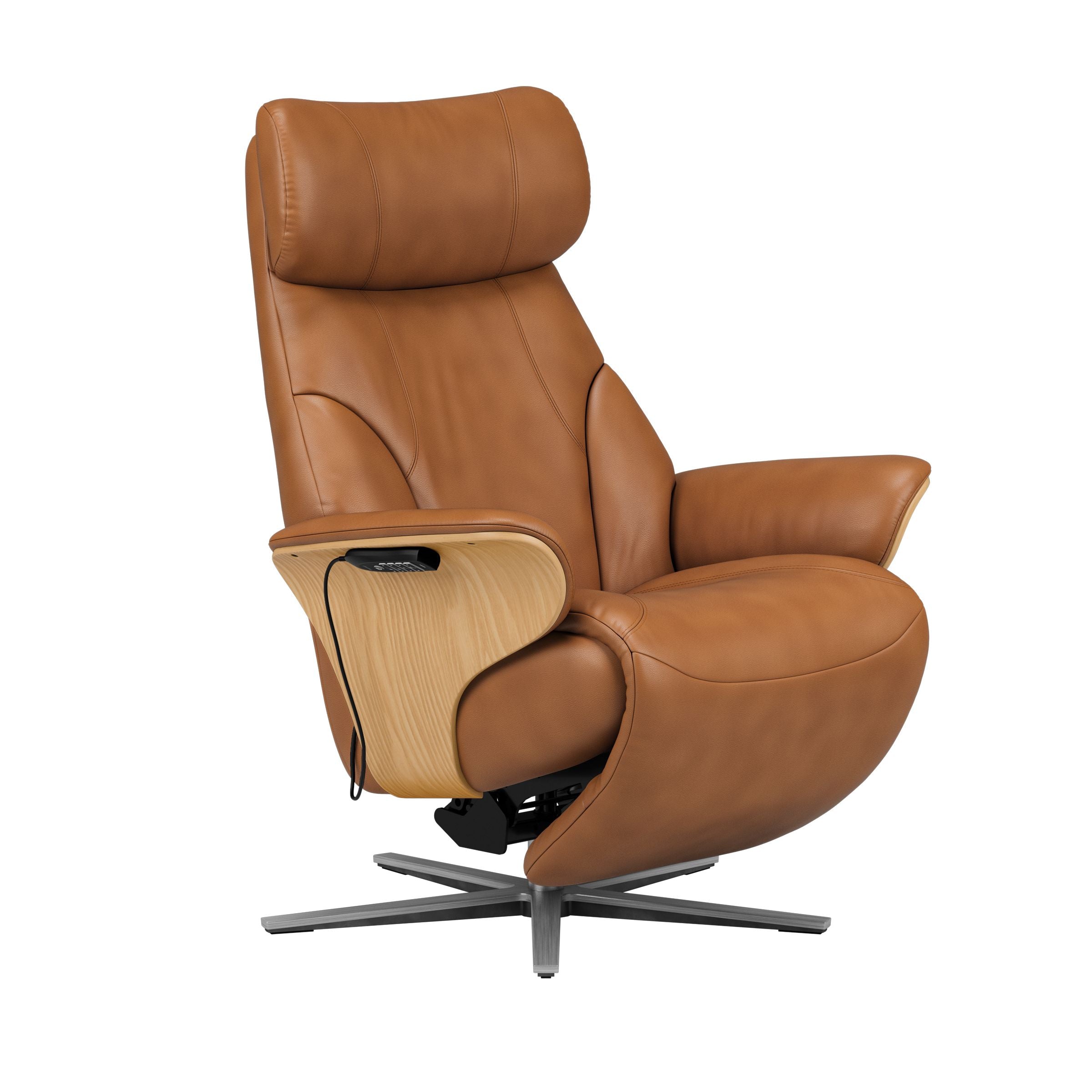 Stressless® Adam Power lænestol med indbygget fodskammel, Sirius stel – Paloma læder – billede 2